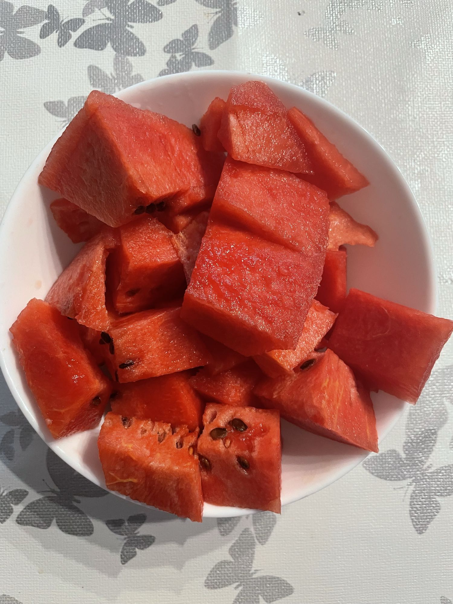 Wassermelonenwürfel
