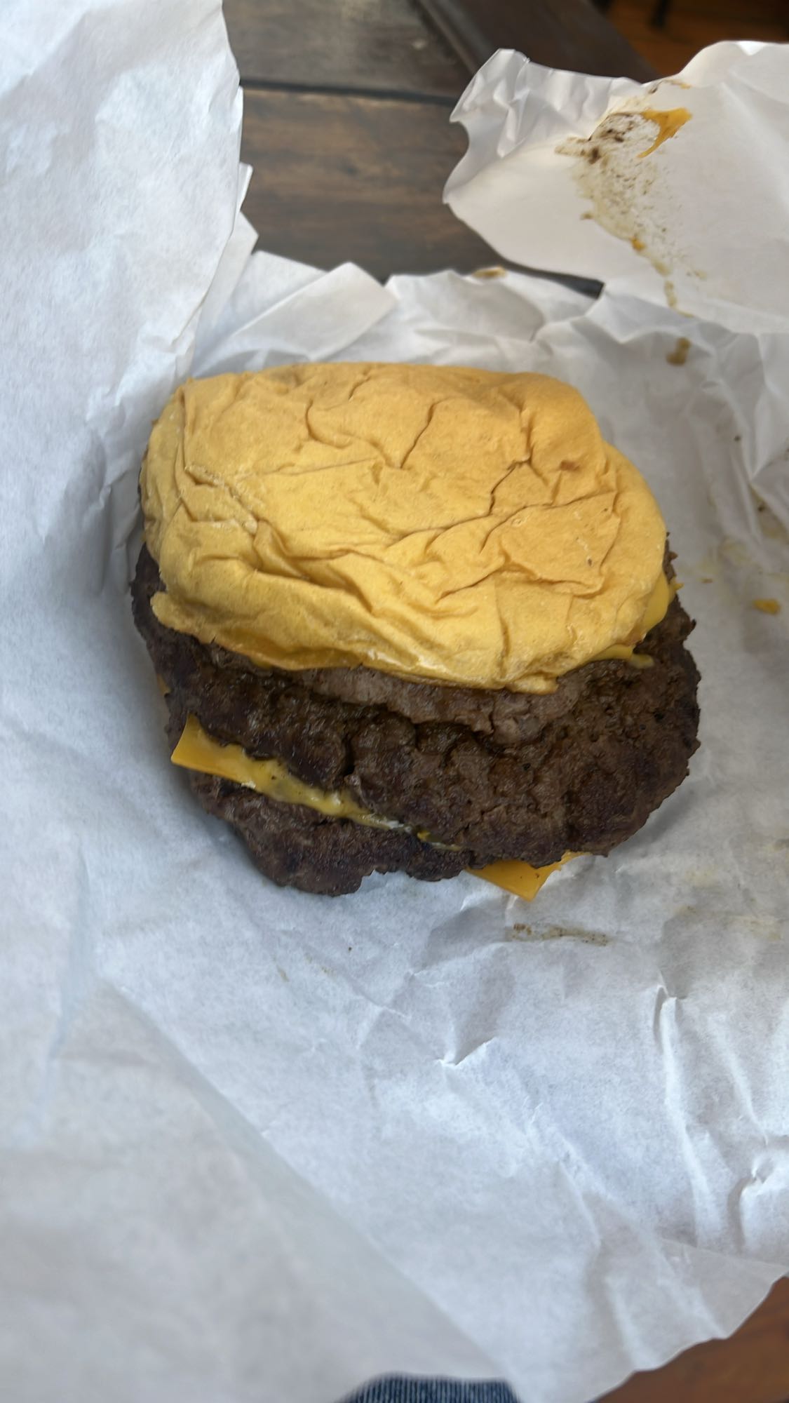 Hamburguesa doble con queso