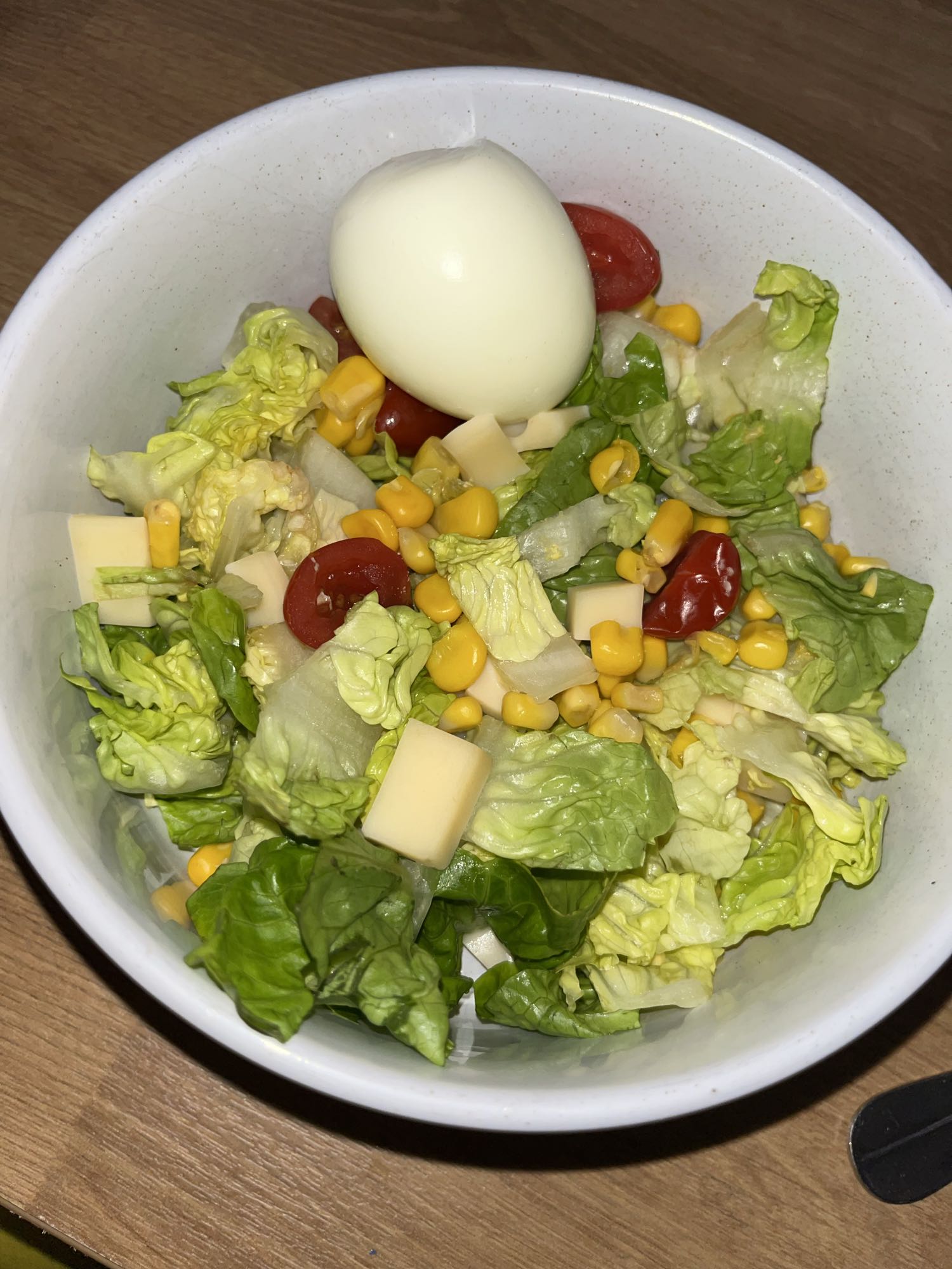 Salade œuf fromage