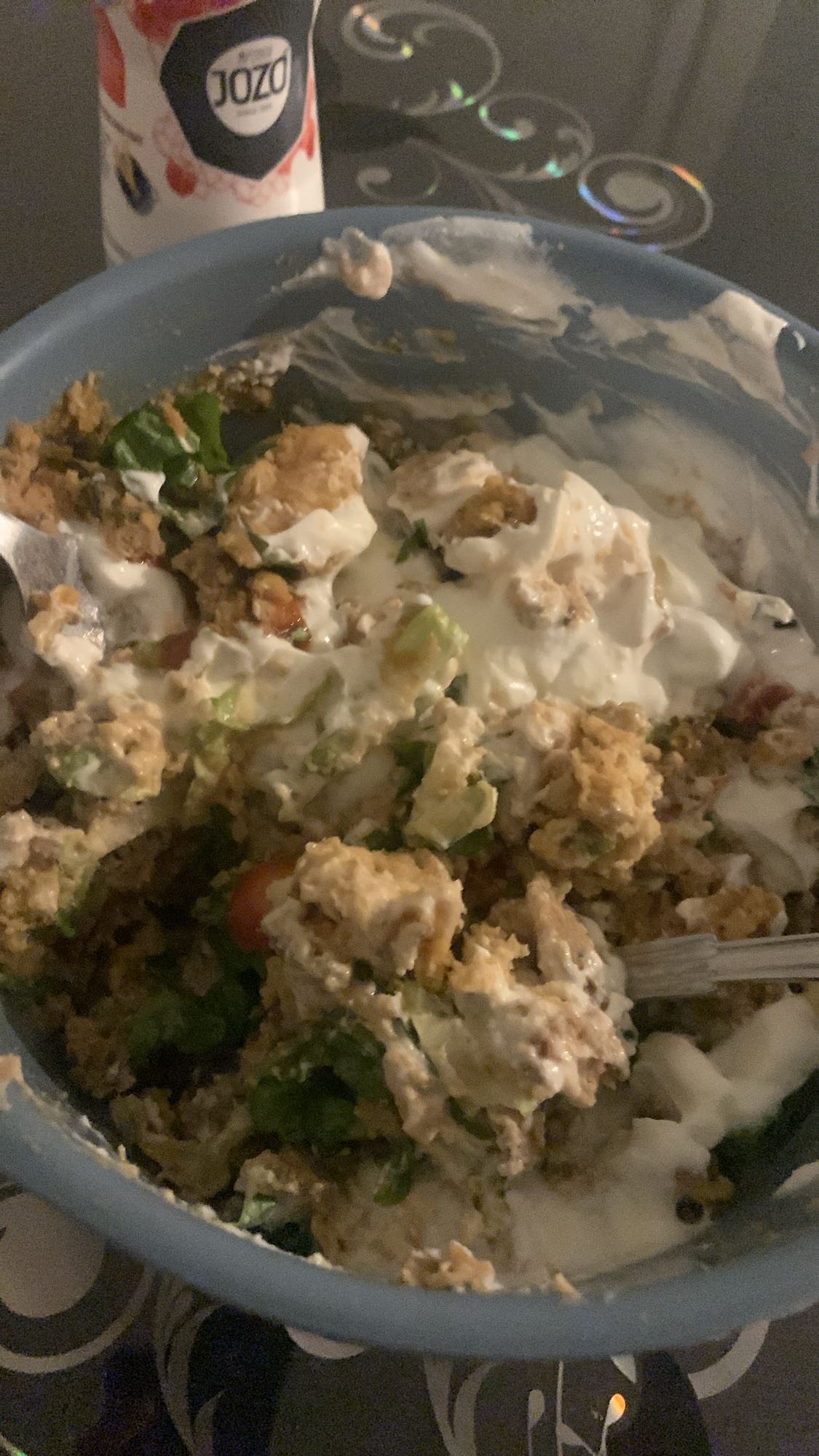 Kebab med grönsaker & sås