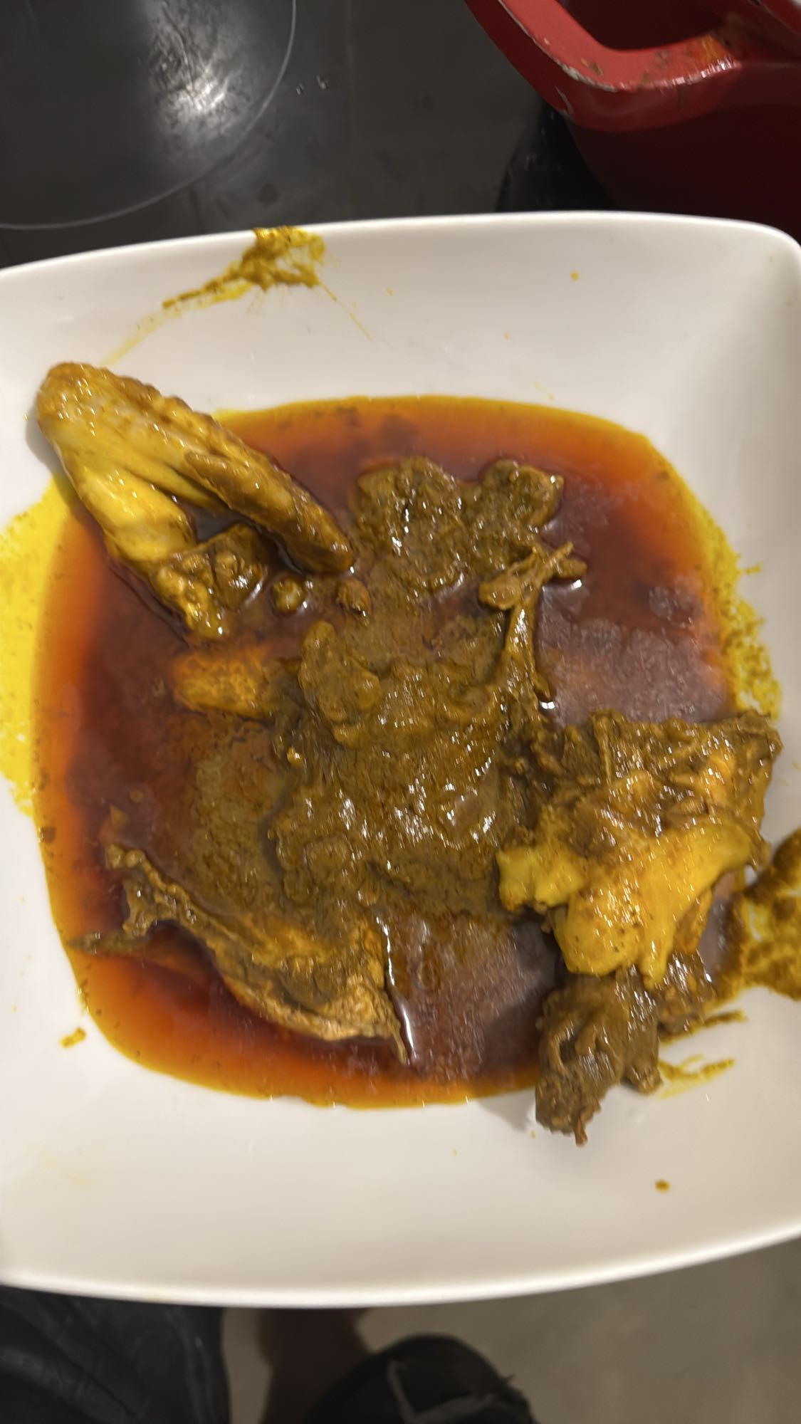 Poulet en sauce épicée