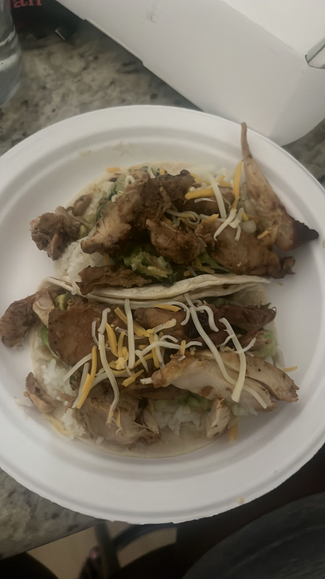 Chicken Tacos with Rice