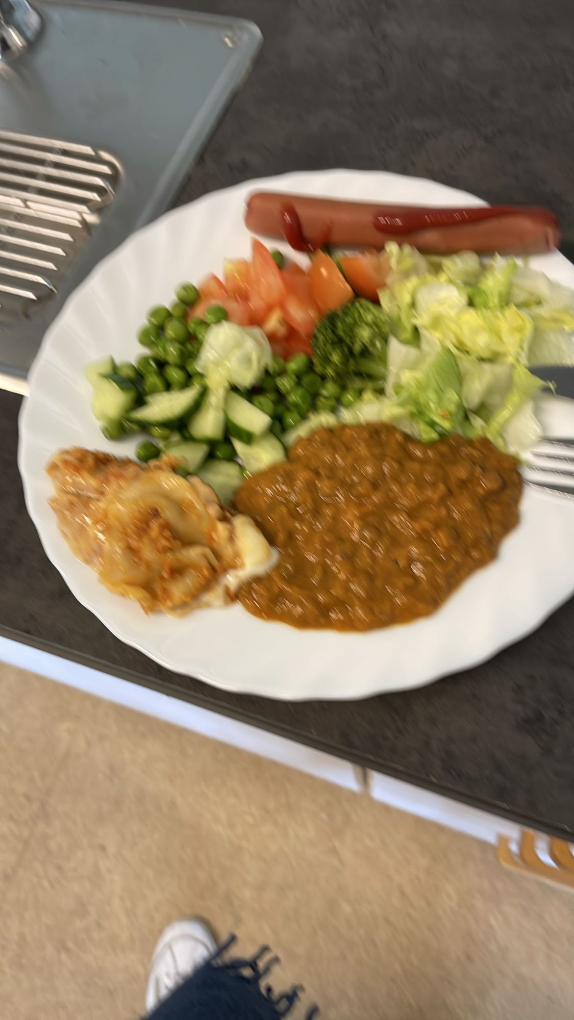 Blandad lunch tallrik