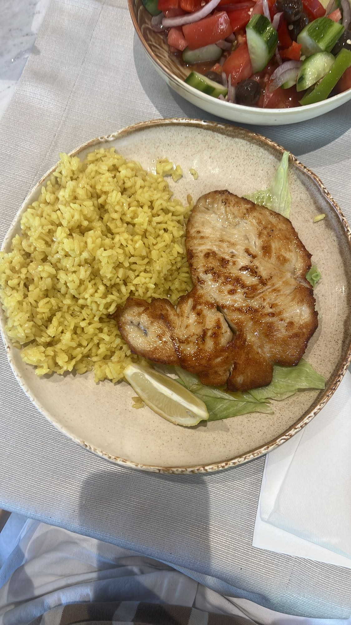 Grilled Chicken with Rice