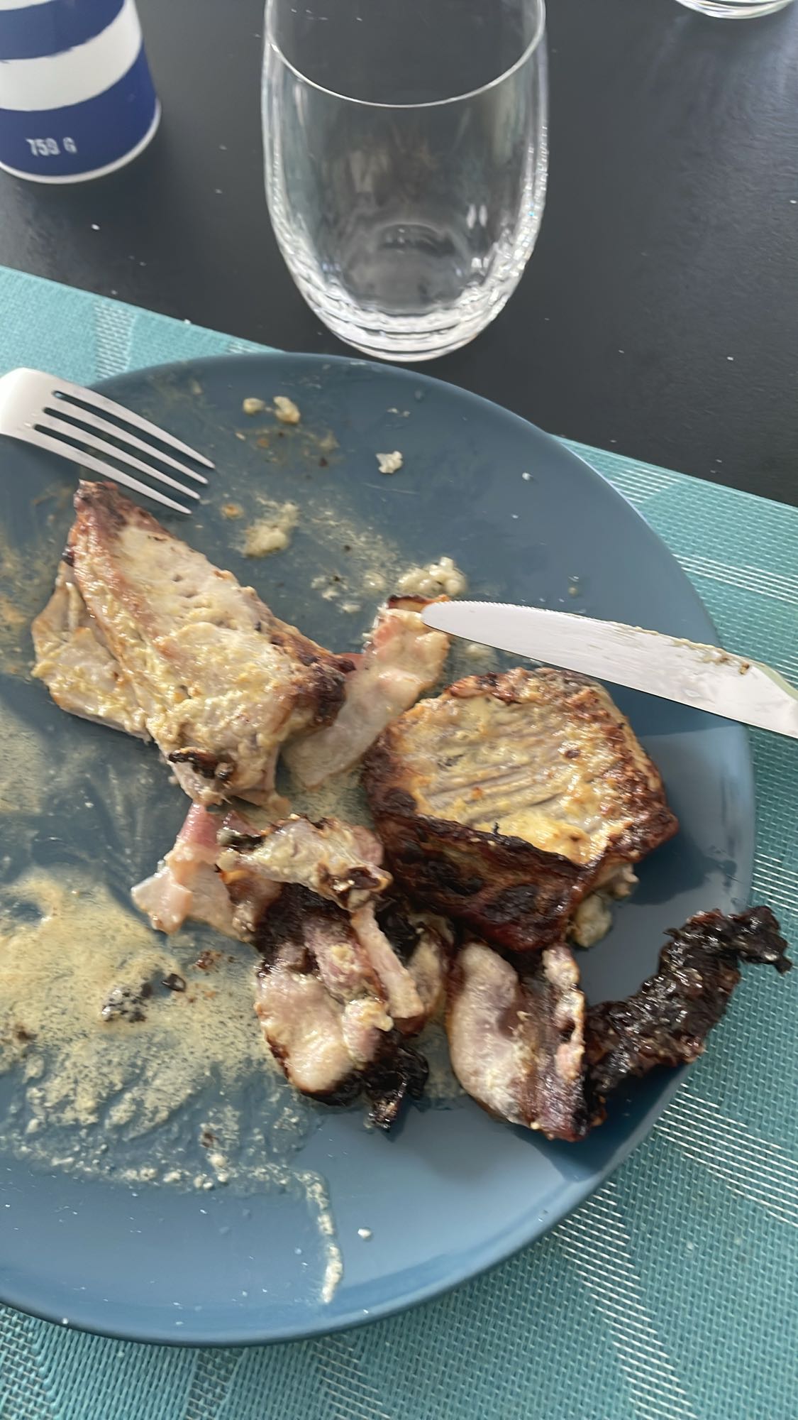 Côtes de porc grillées