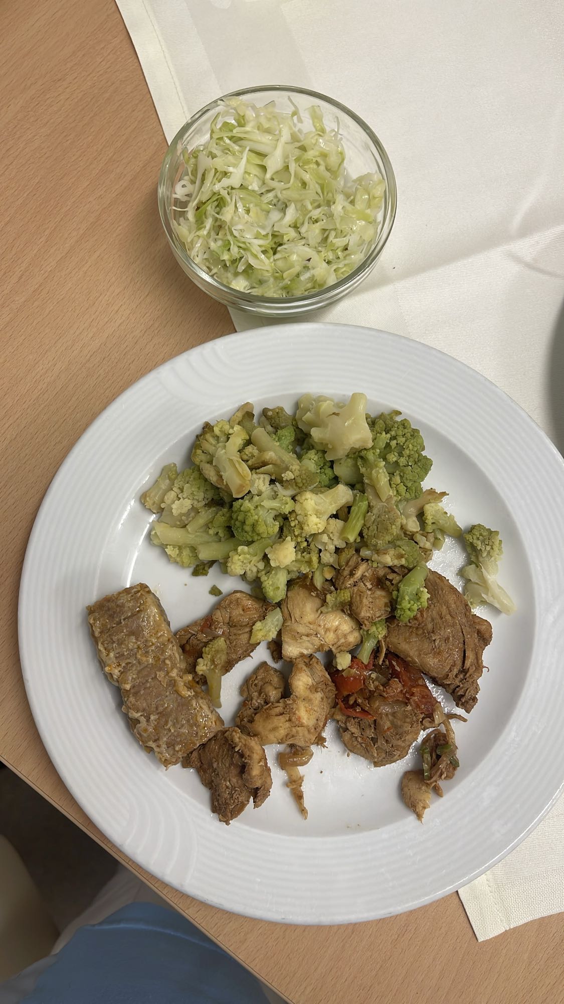 Beef, Chicken, Veggies & Slaw