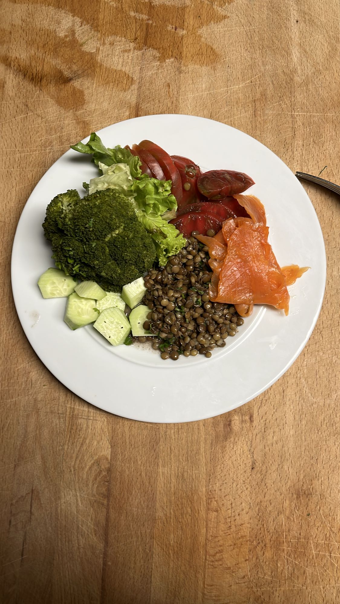 Assiette santé saumon