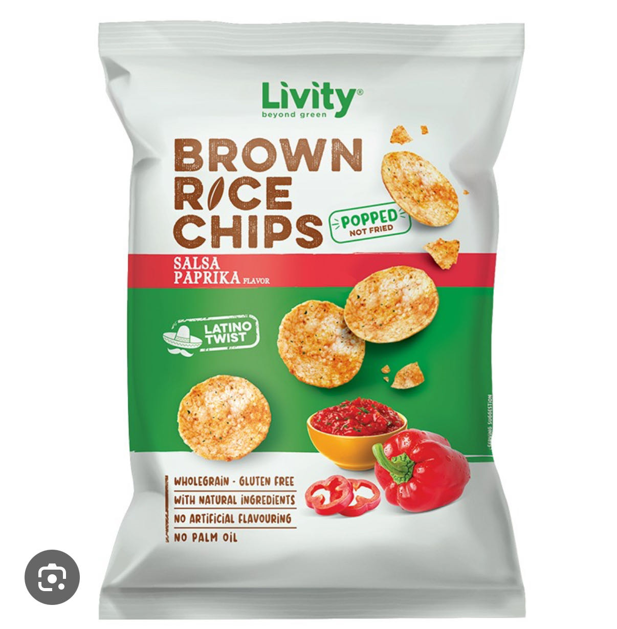 Brown Rice Chips Salsa Paprika