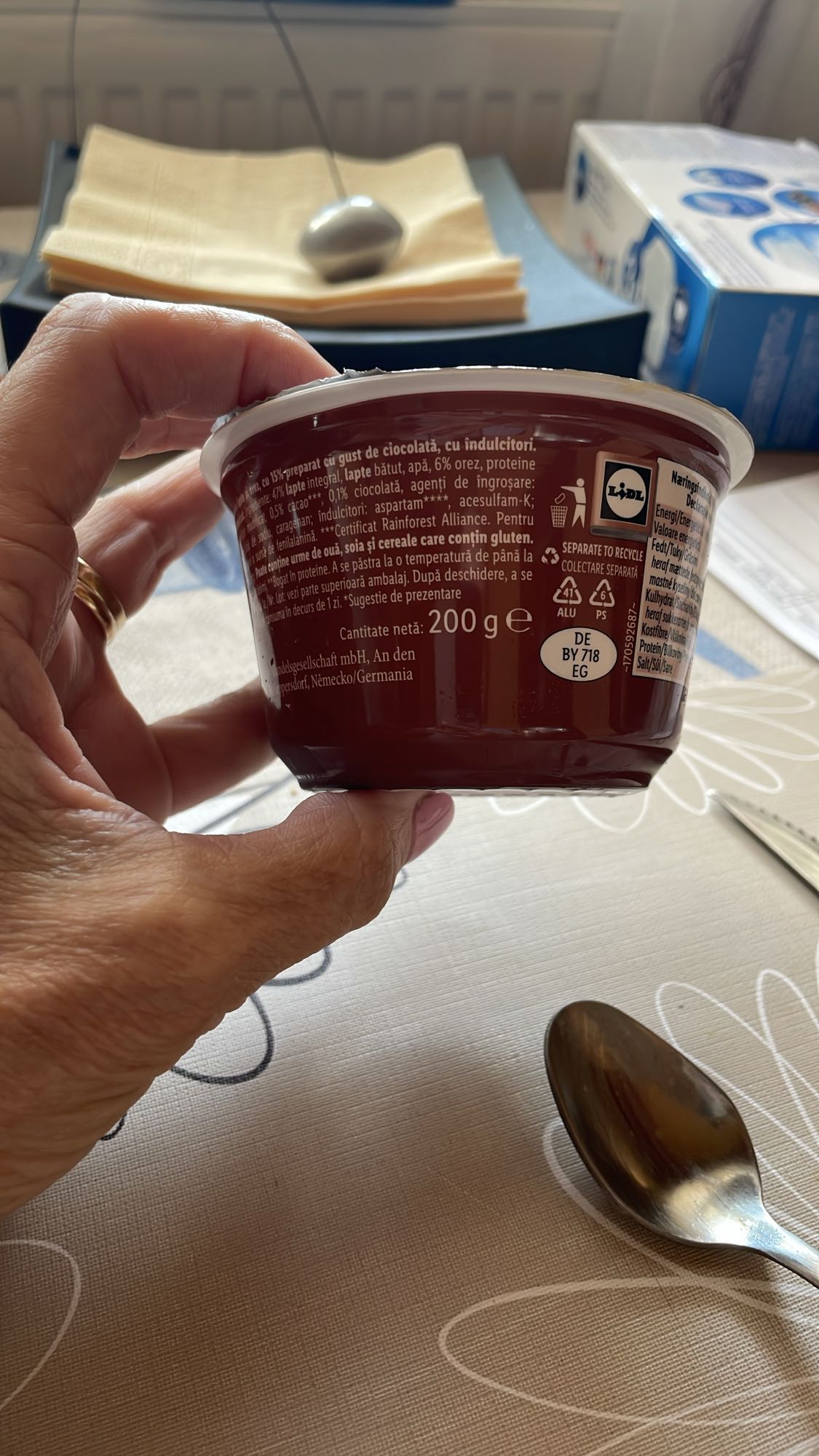 Budincă de orez cu ciocolată