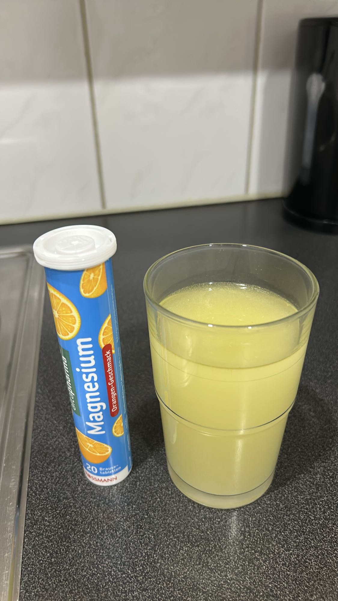 Magnesiumbrusetablett drikk