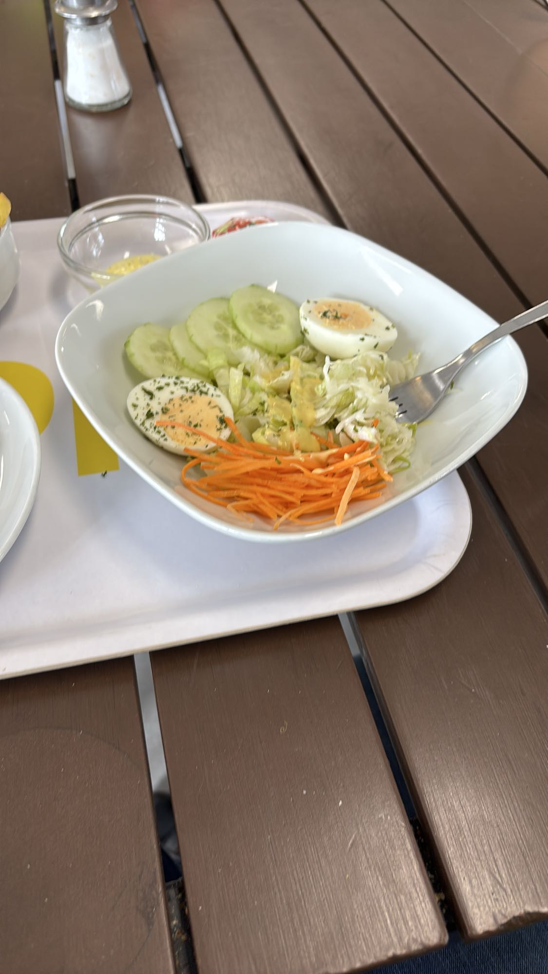 Eiersalade met groenten