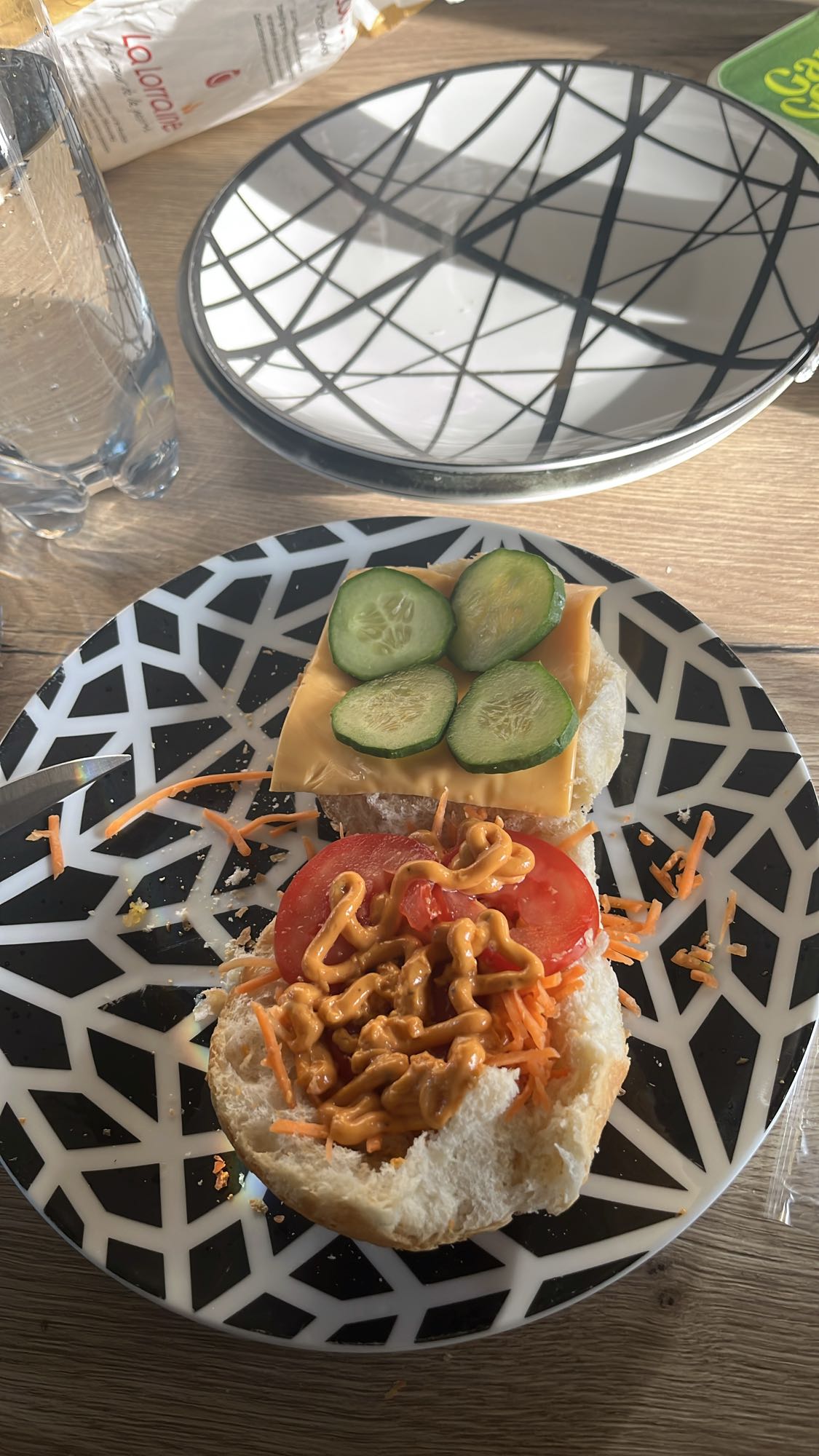 Sandwich légumes fromage