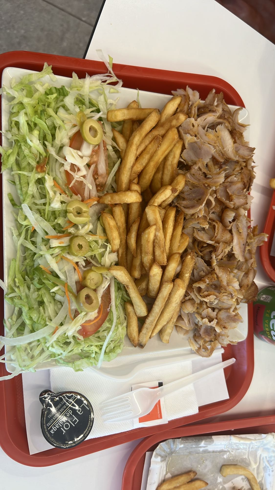 Plato de kebab mixto