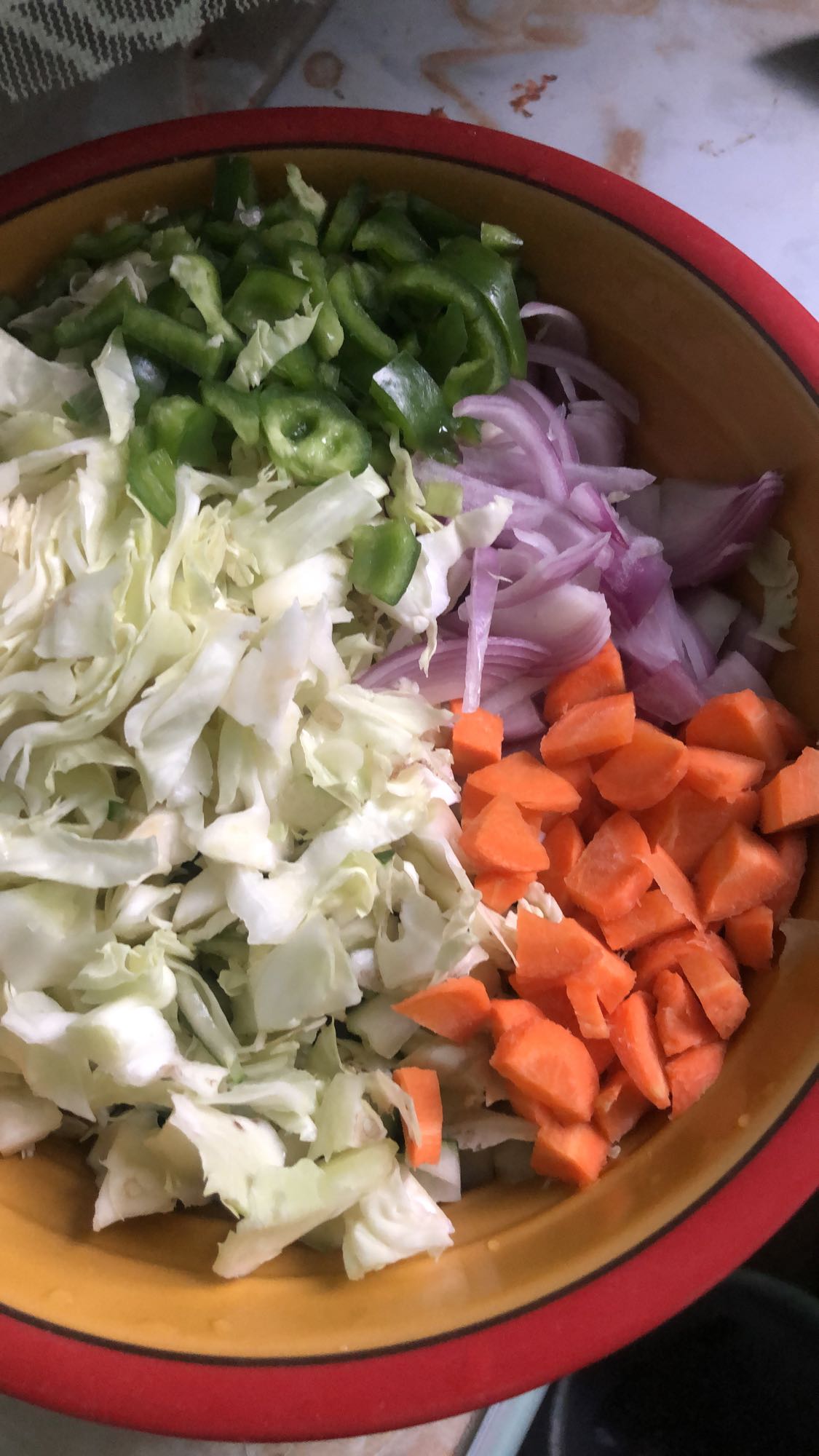 Fresh Veggie Salad Bowl