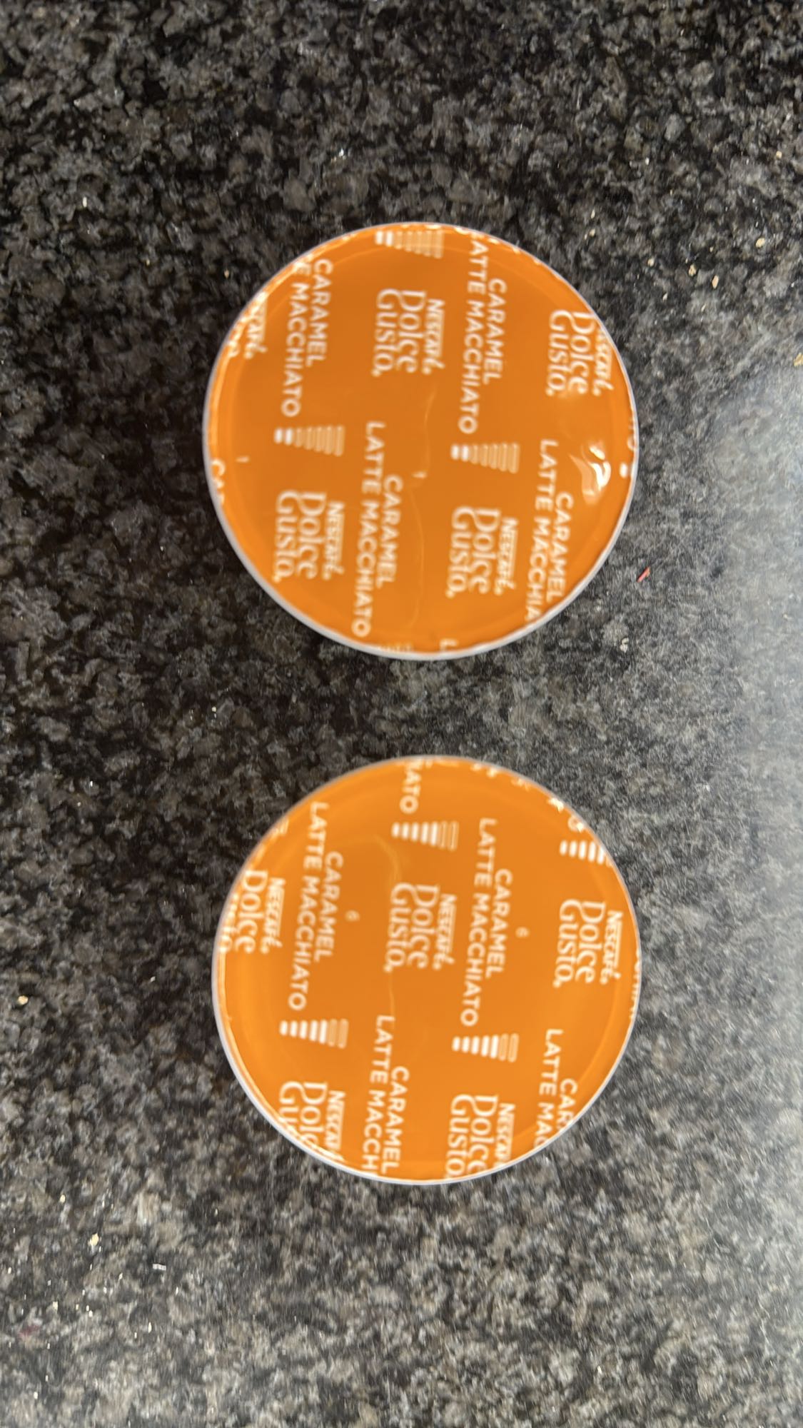 Caramel latte macchiato cups