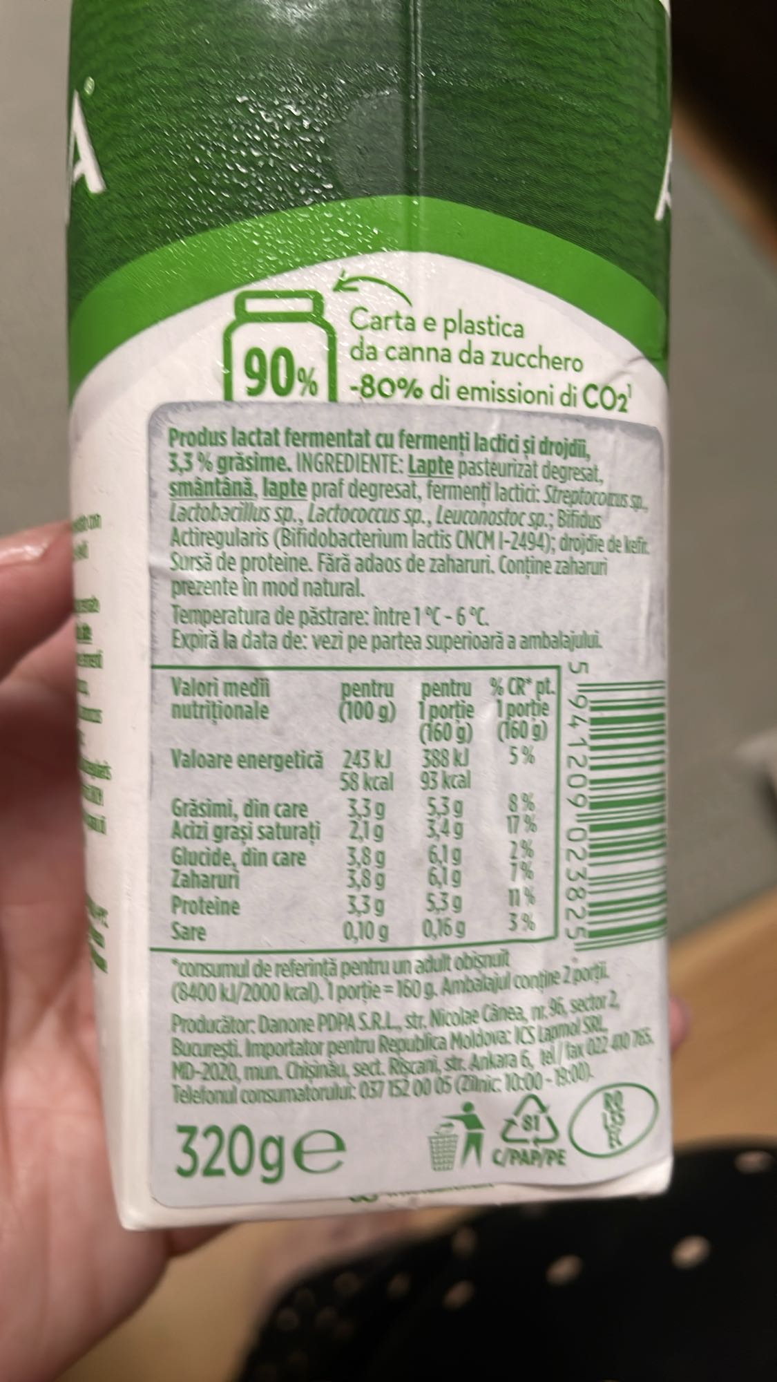 Iaurt natural 3.3% grasime