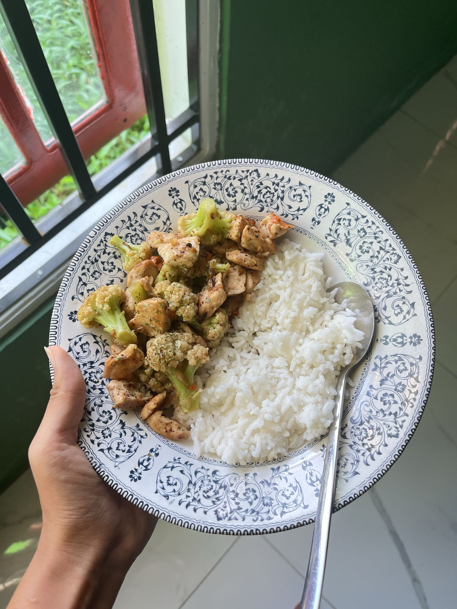 Nasi ayam brokoli