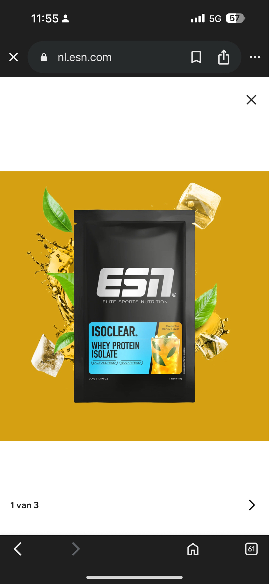 Whey eiwit isolaat shake