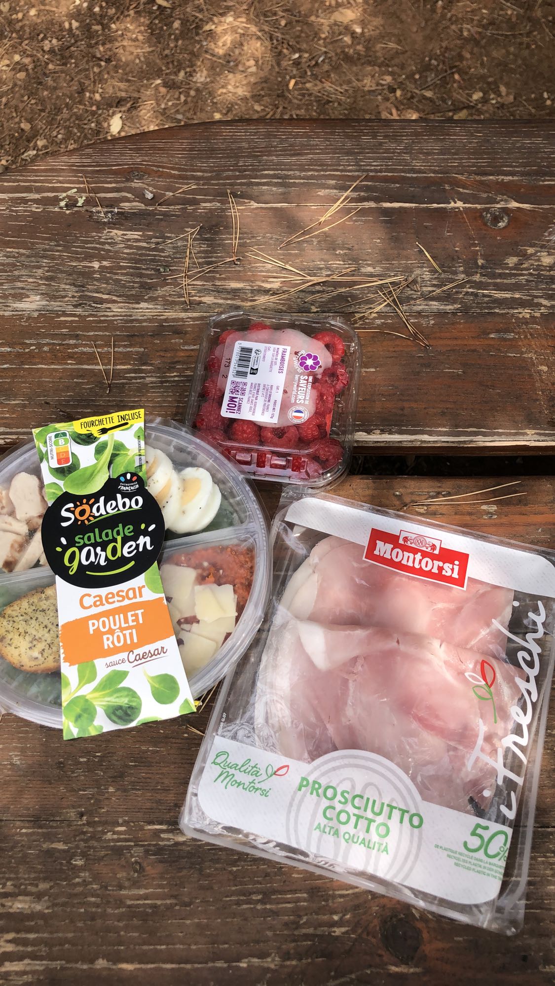 Salade César et jambon