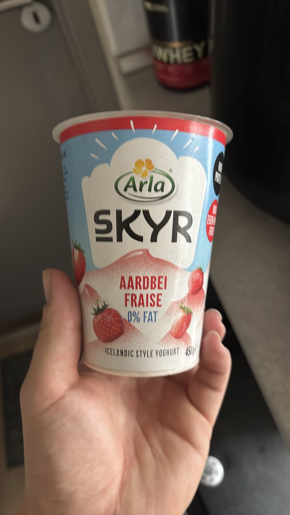 Skyr aardbei yoghurt