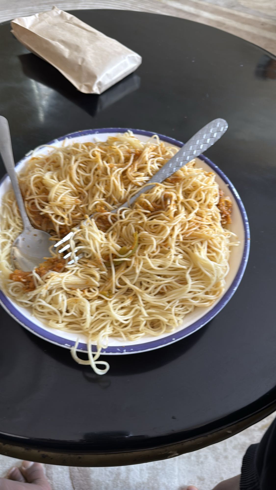 Plain Noodles with Sauce