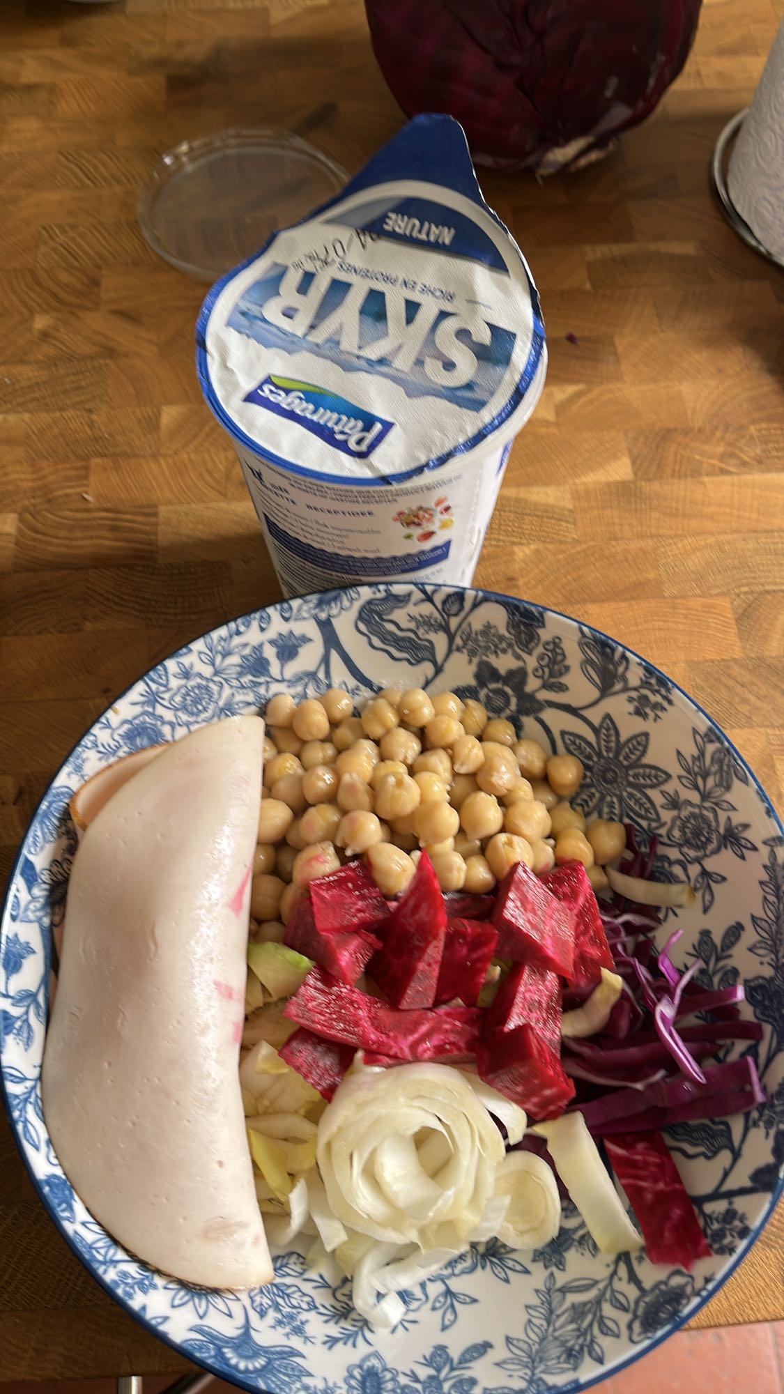 Salade pois chiches et skyr