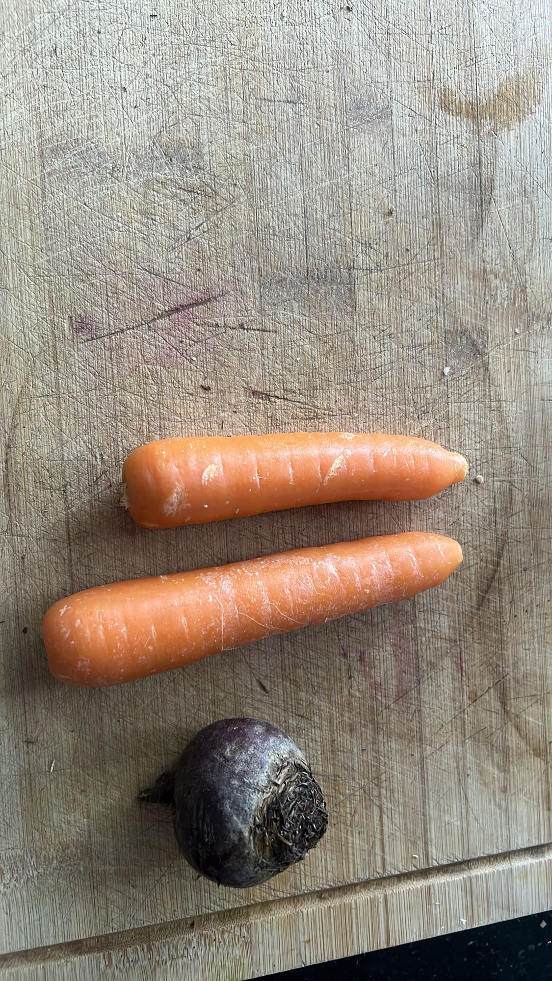 zanahorias y remolacha