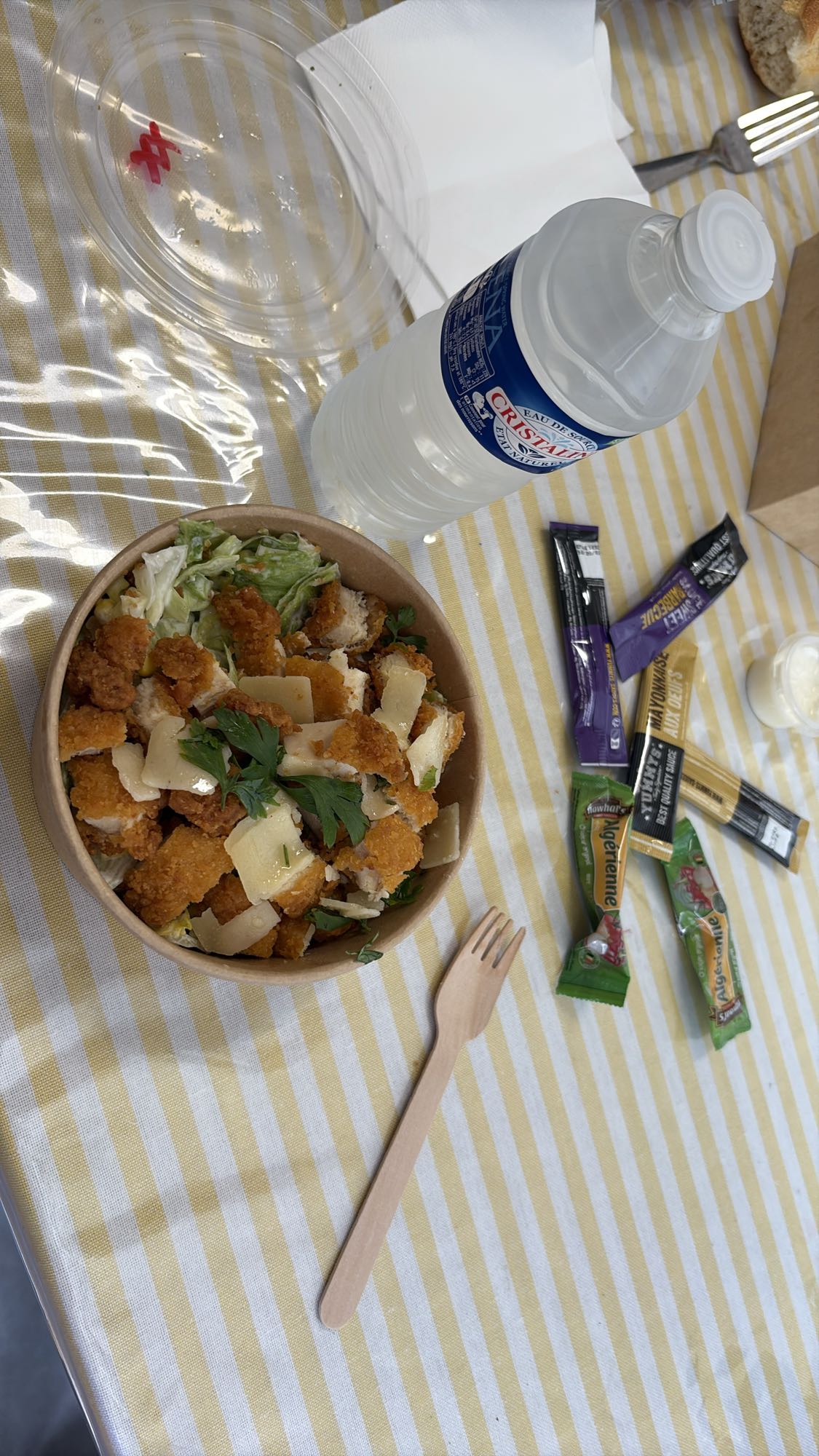 Salade croustillante au poulet