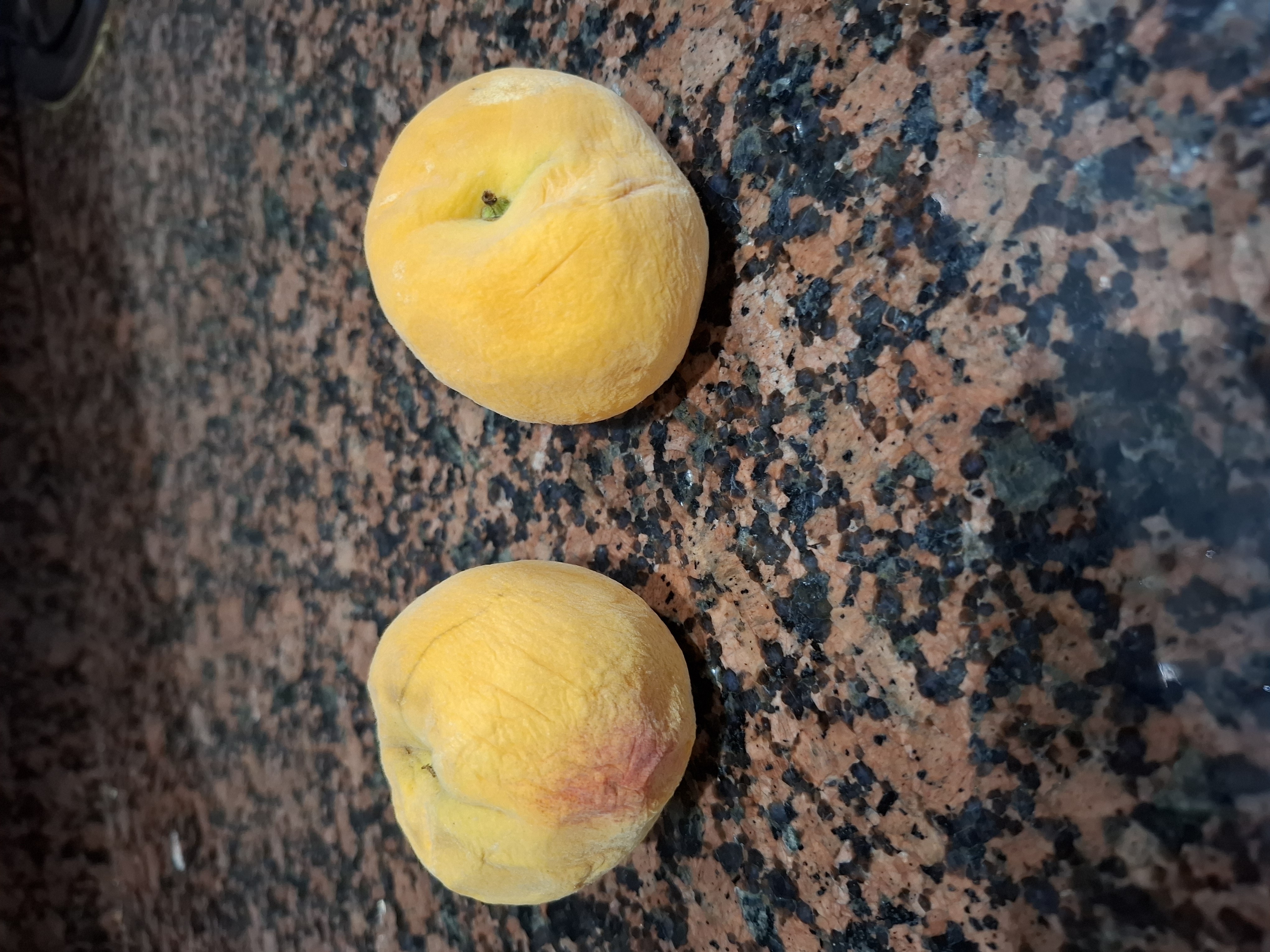 dos duraznos frescos