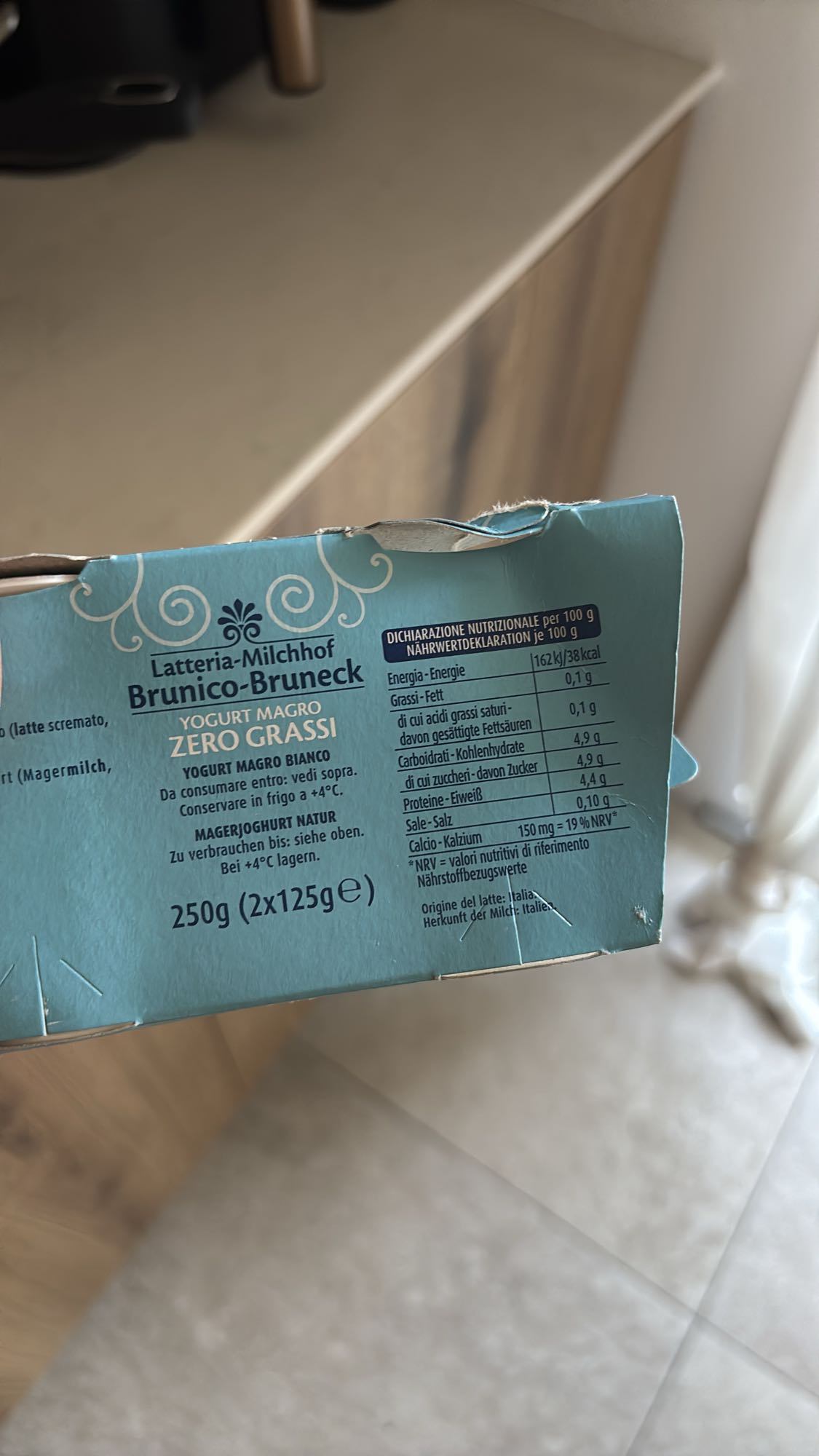 Yogurt magro zero grassi