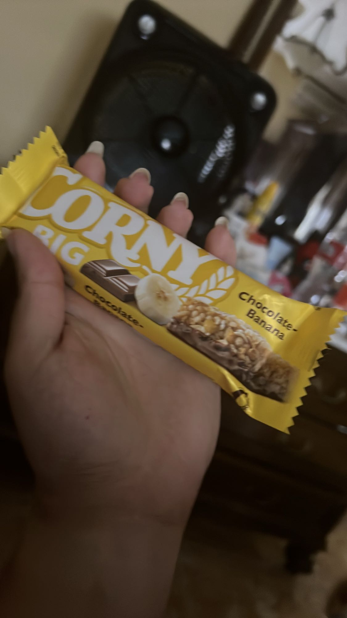 Barra chocolate plátano