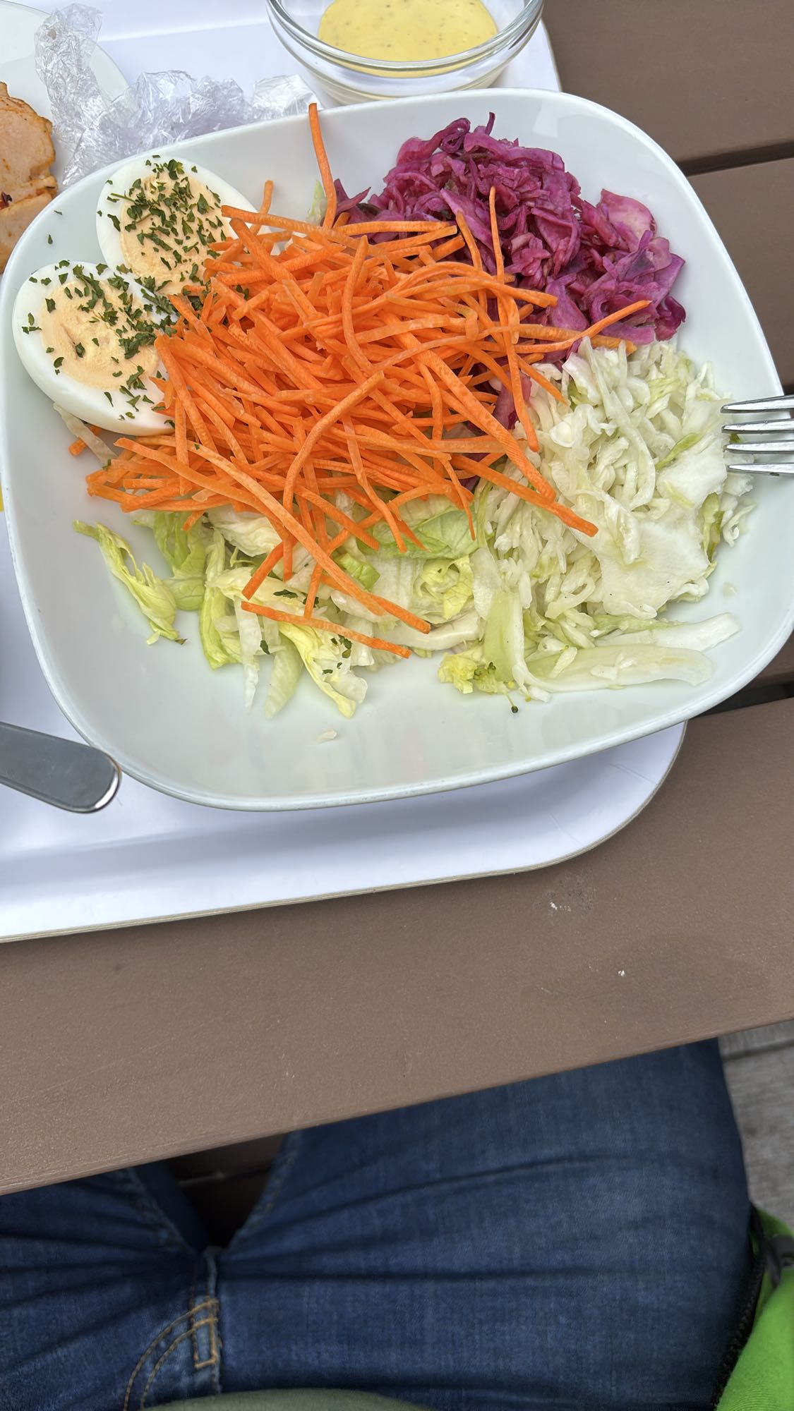 Eiersalade met groenten