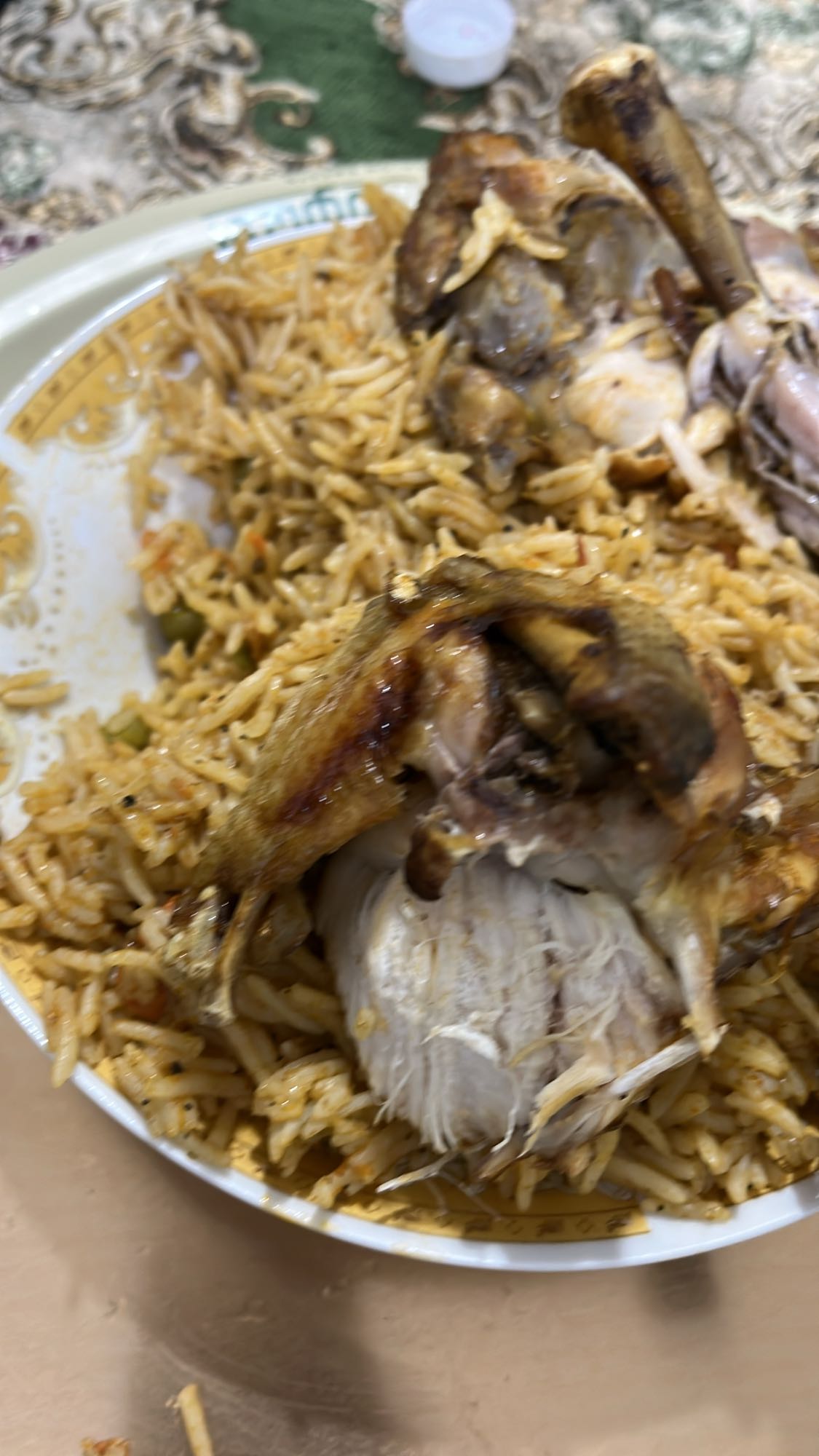 Chicken rice plate
