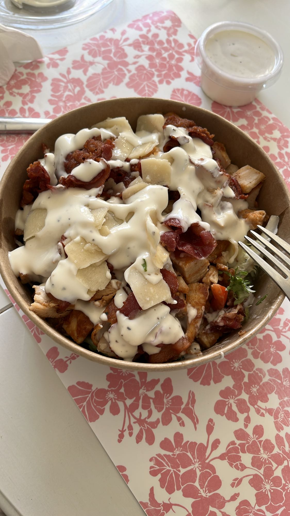 Kycklingsallad med bacon