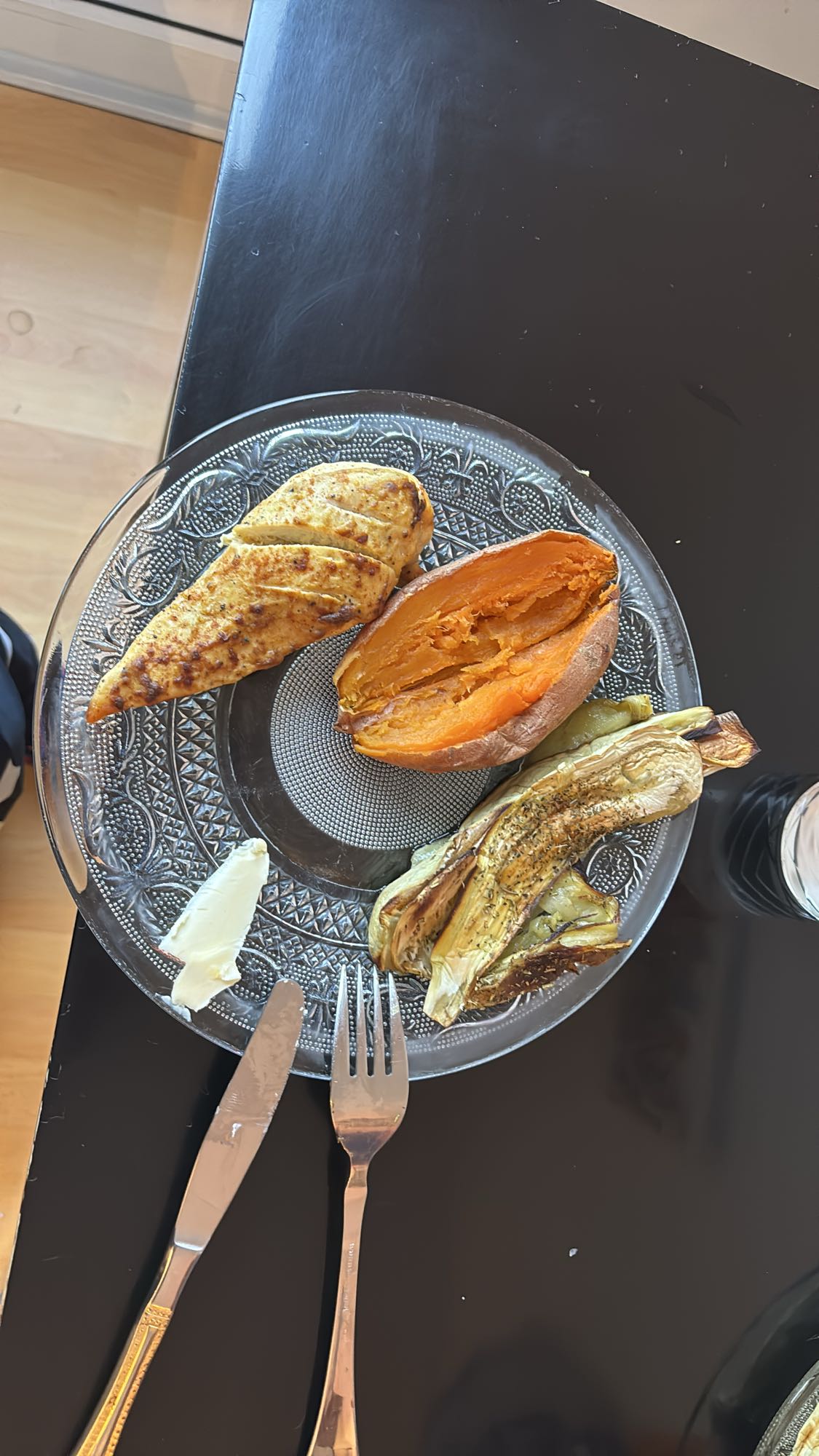 Poulet et légumes rôtis