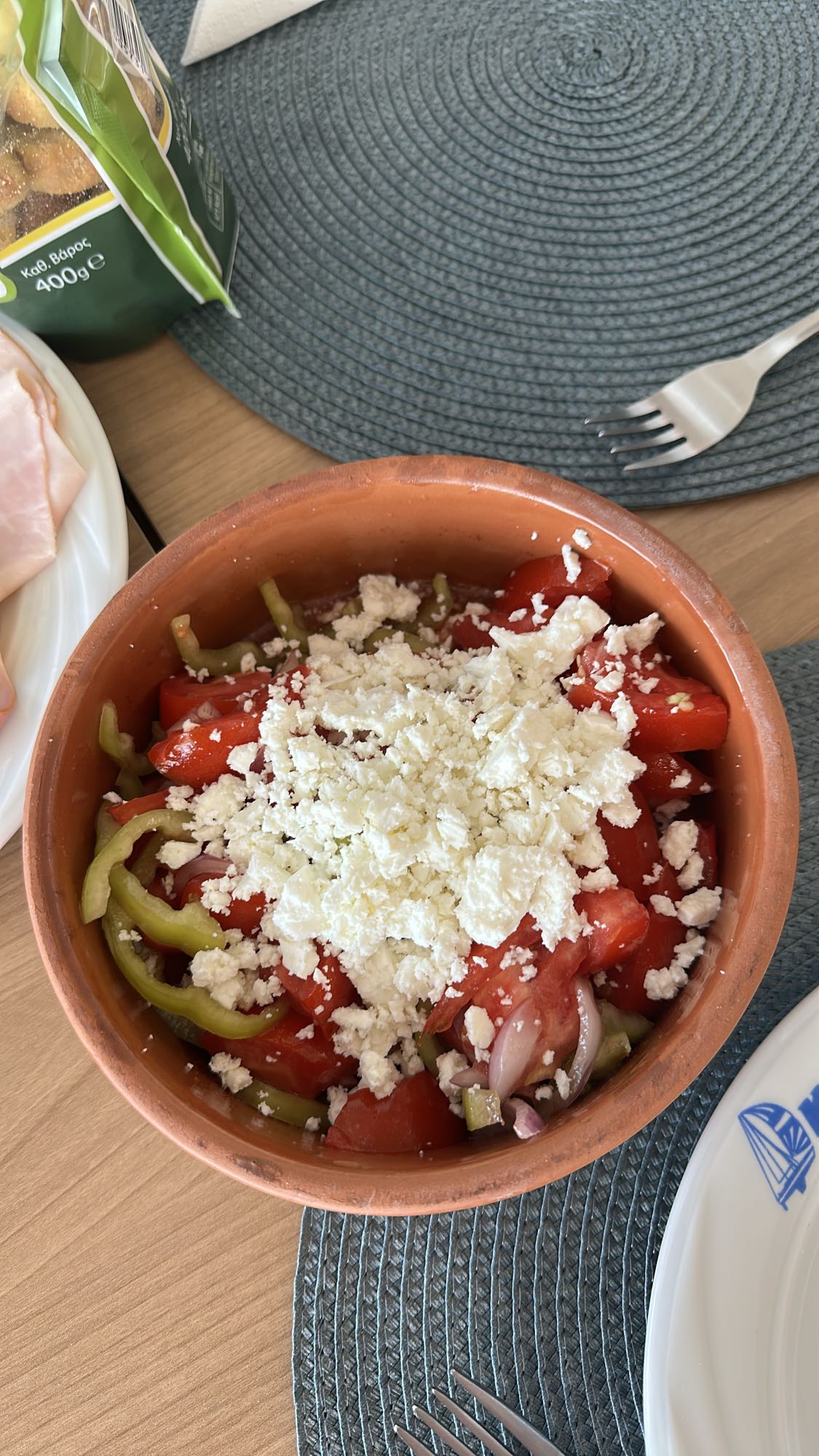 Greek salad bowl