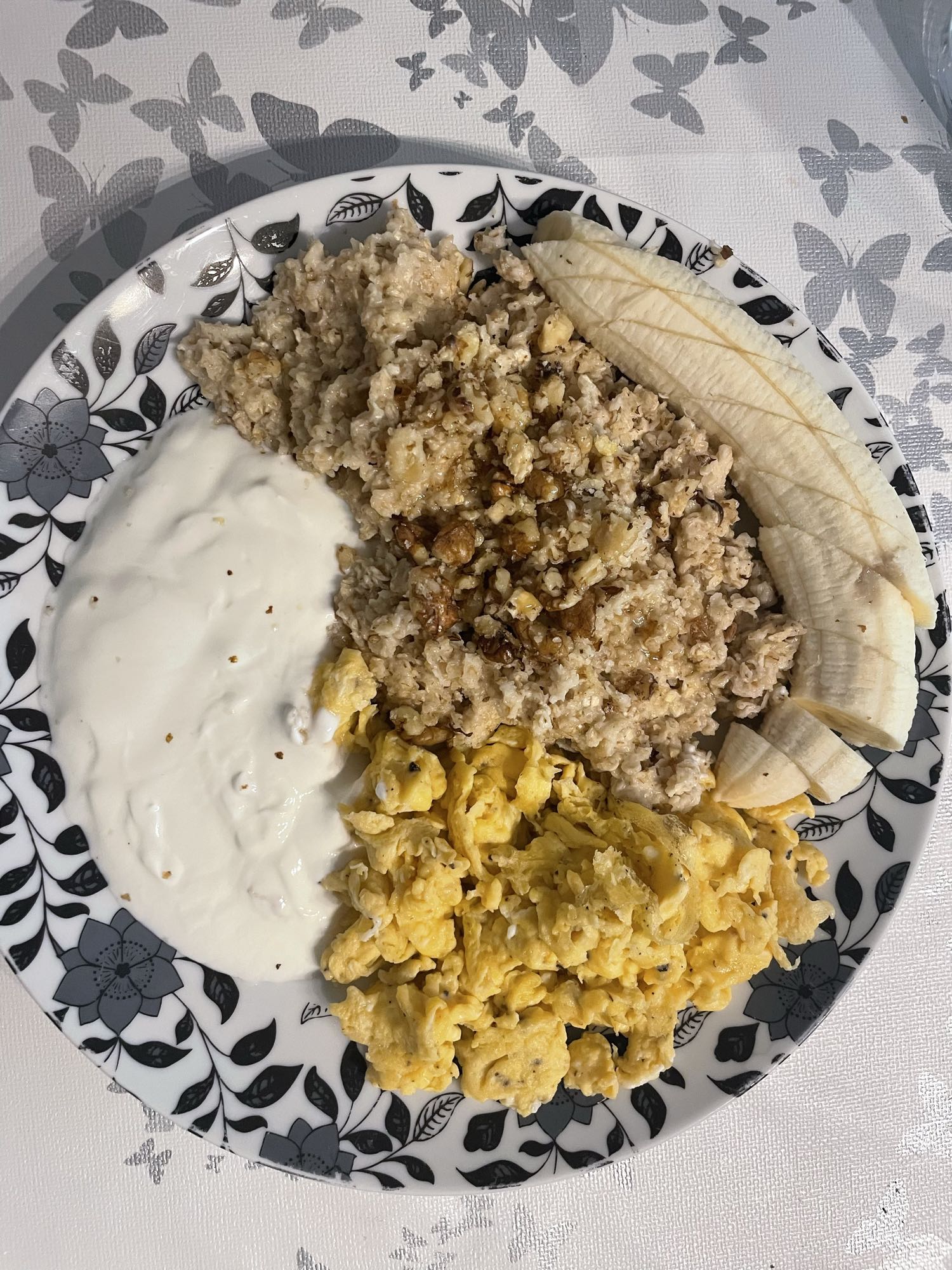 Ontbijtbord mit Haferflocken