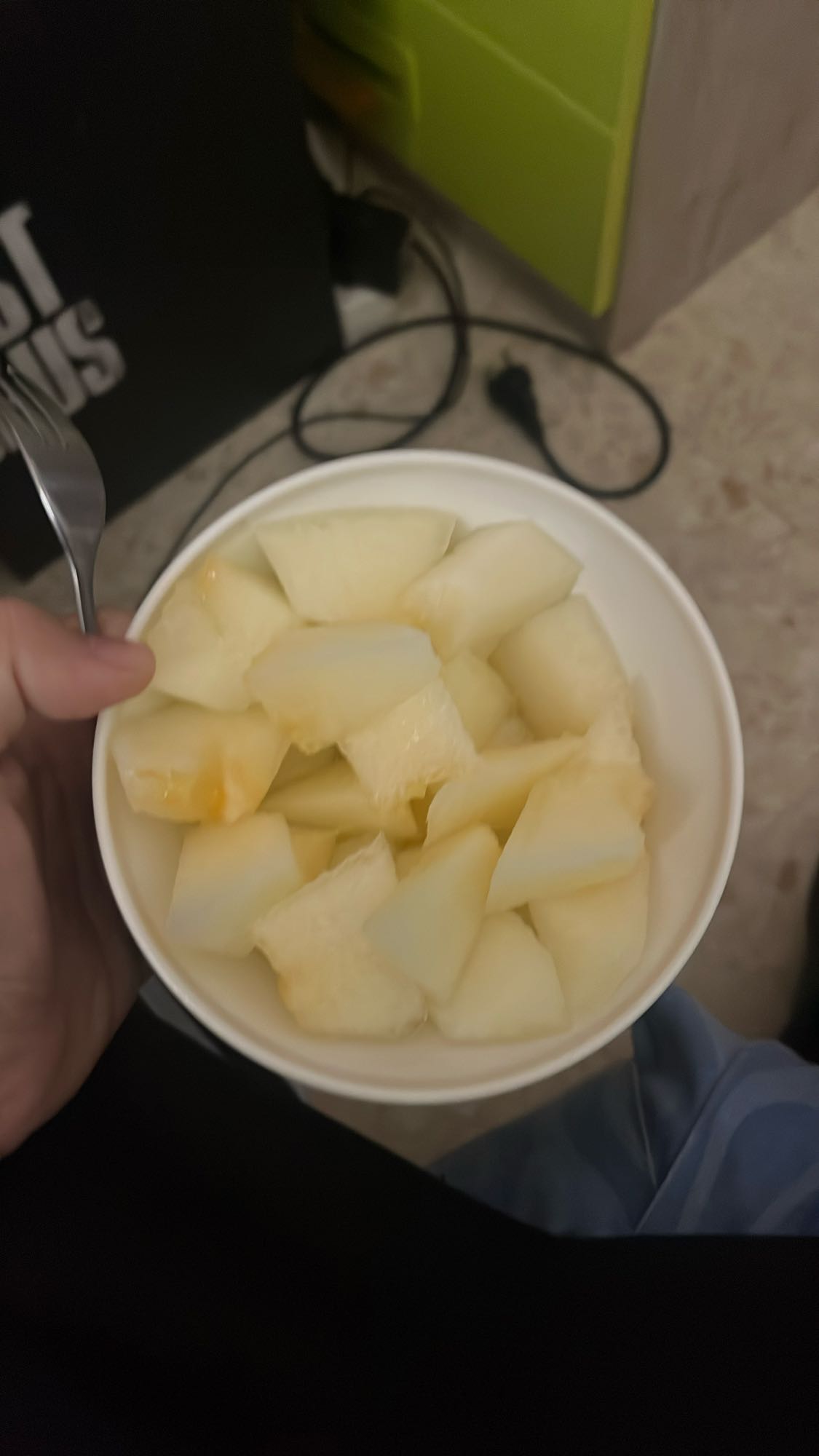 melón en cubos