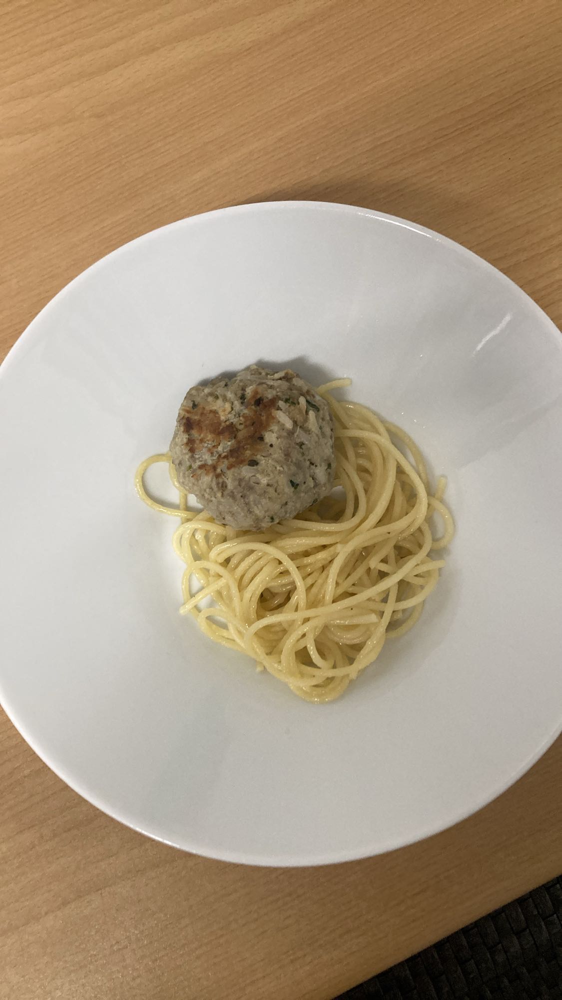 Spaghetti with meatball