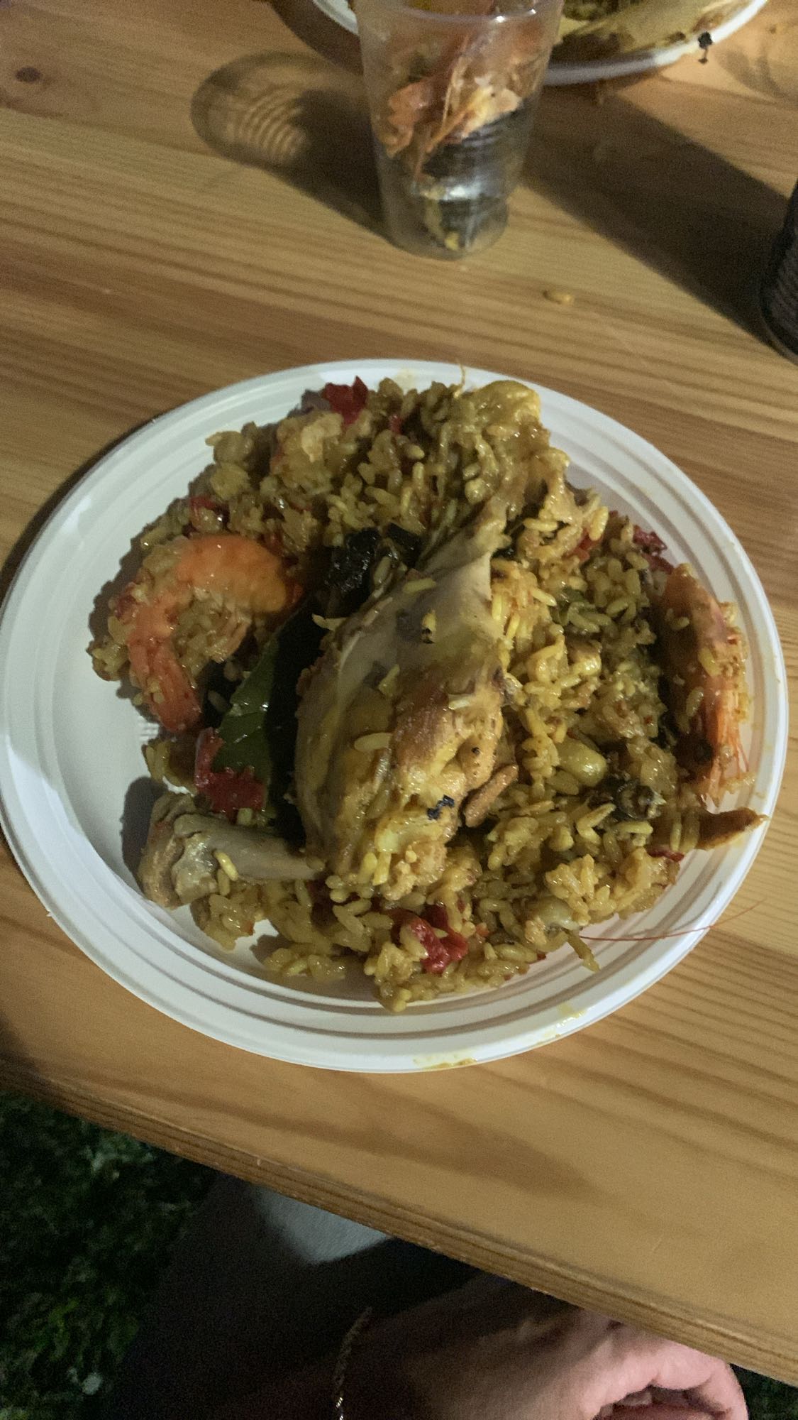 Paëlla poulet et crevettes