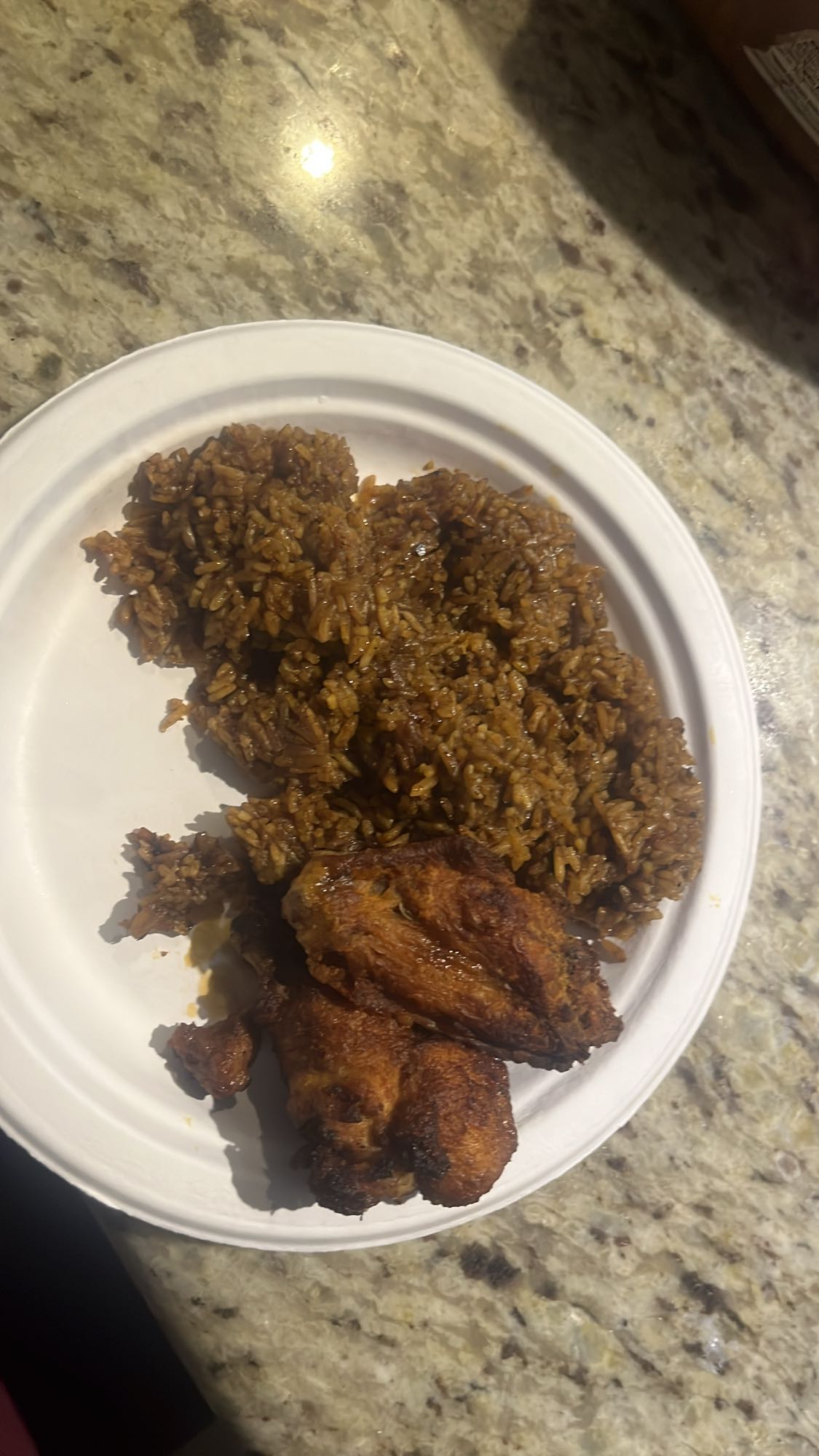 Jollof rice with chicken