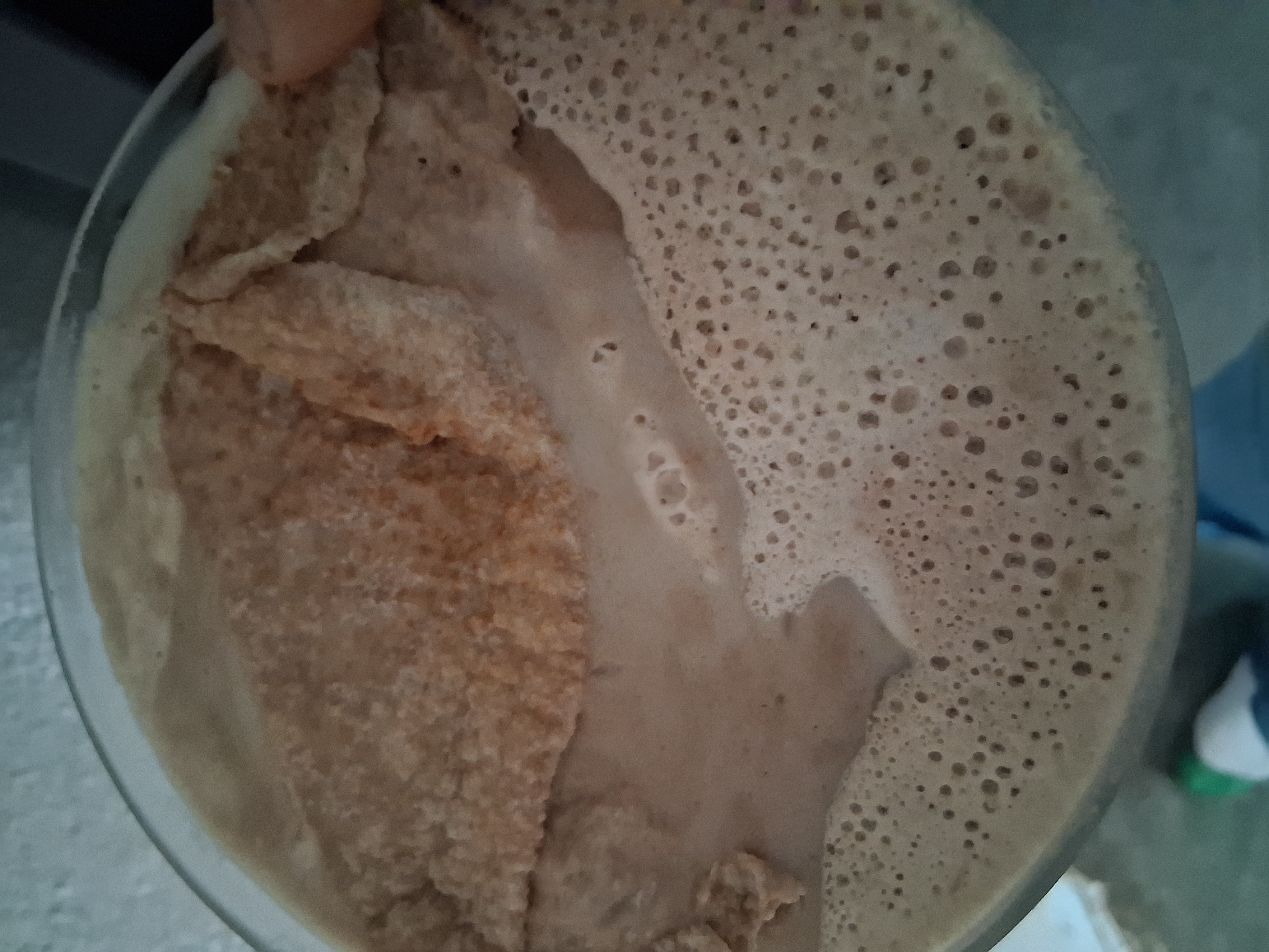 batido con cereal integral