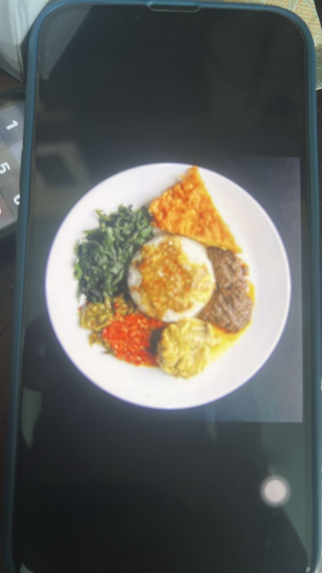 Indonesian rice platter