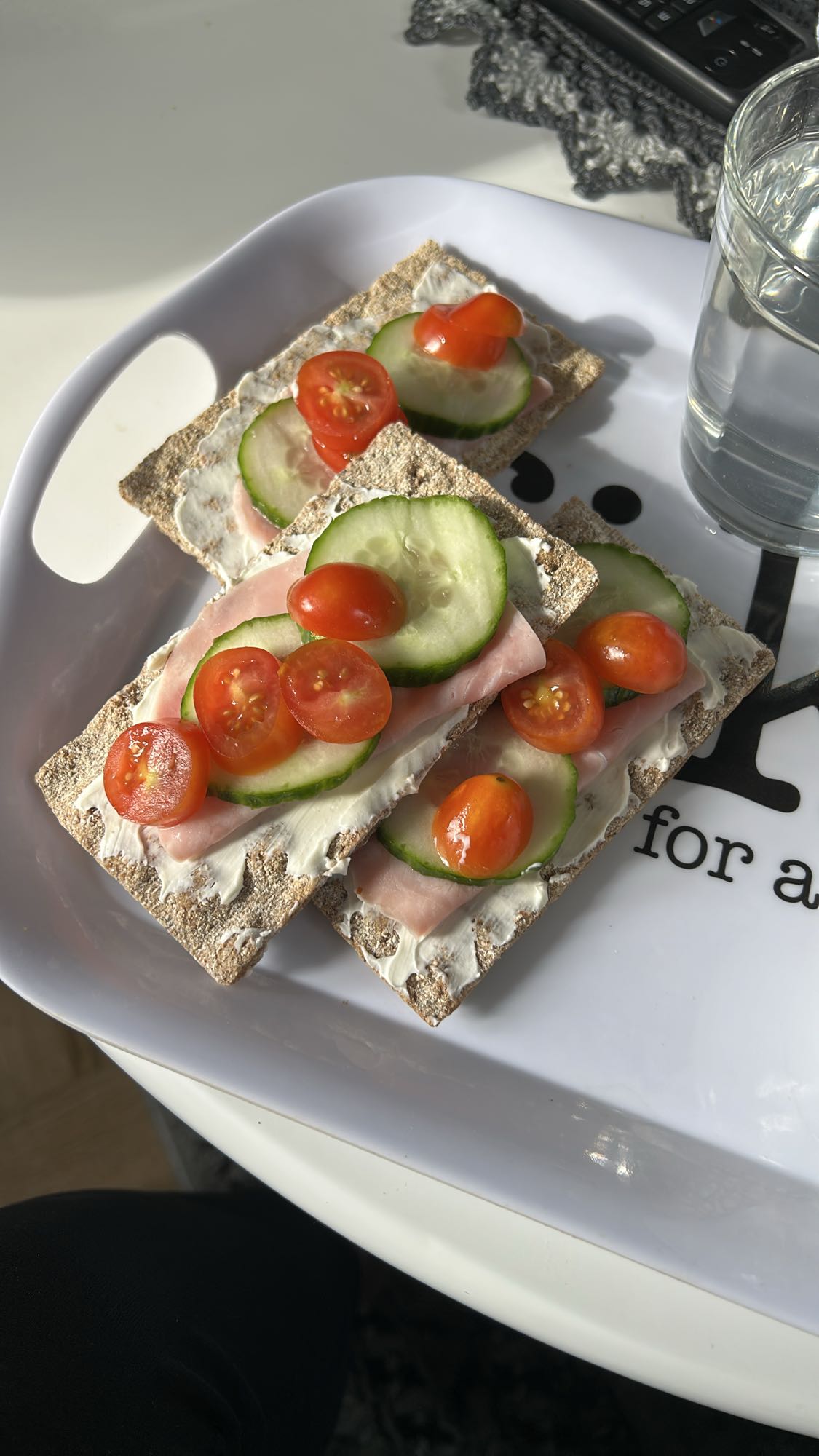 Knäckebröd med pålägg