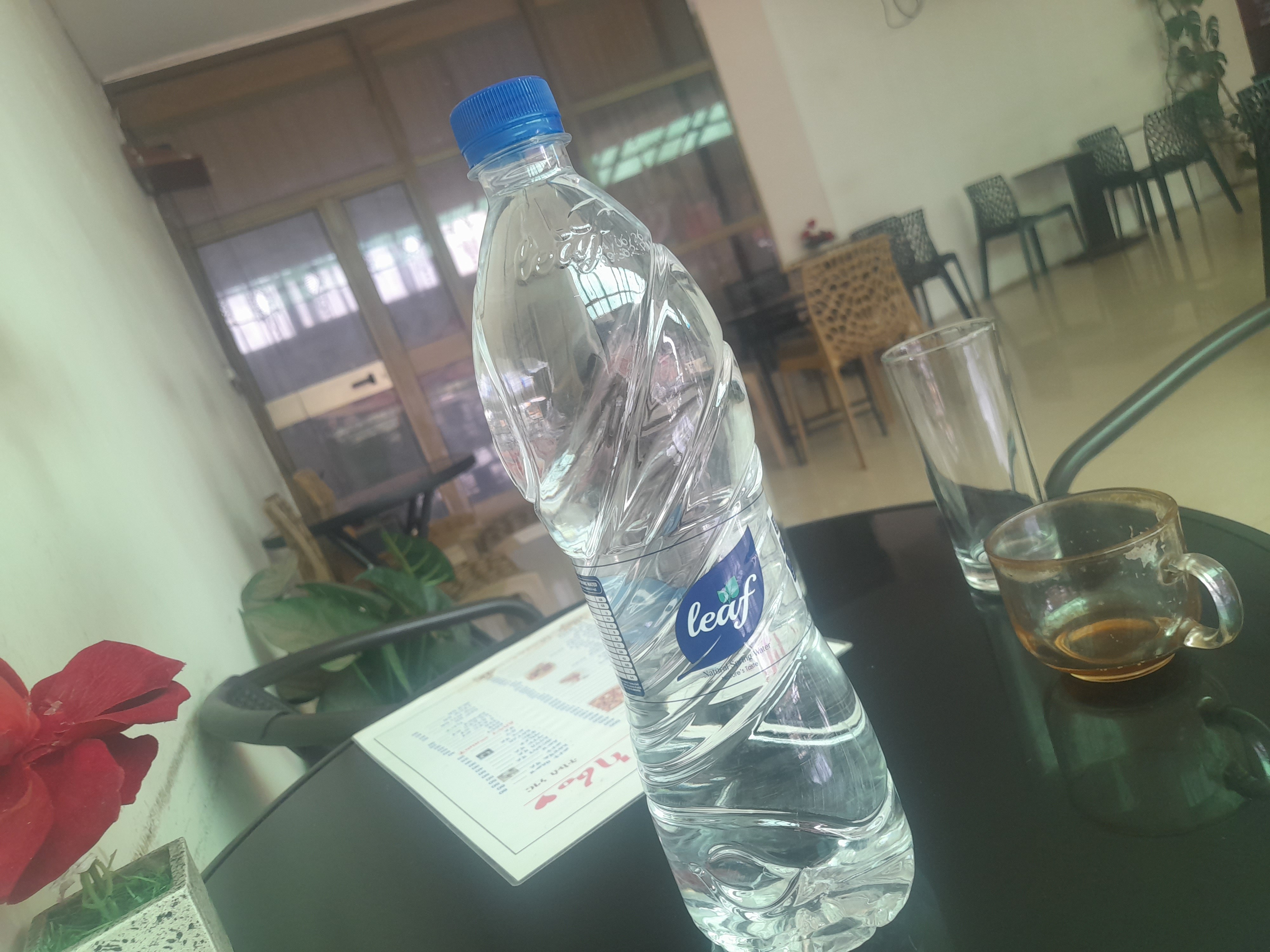 Water and black coffee