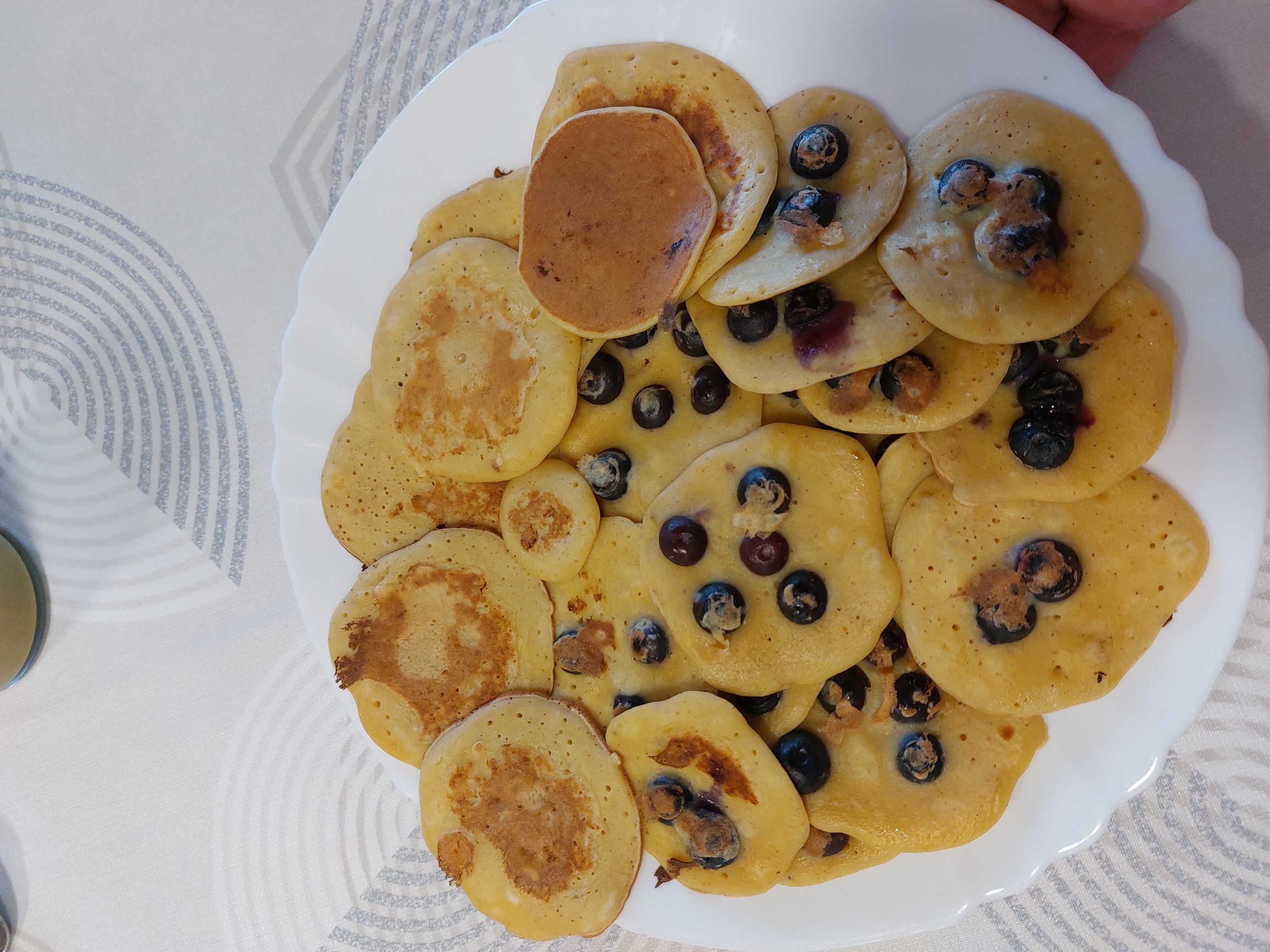Mini Blueberry Banana Pancakes