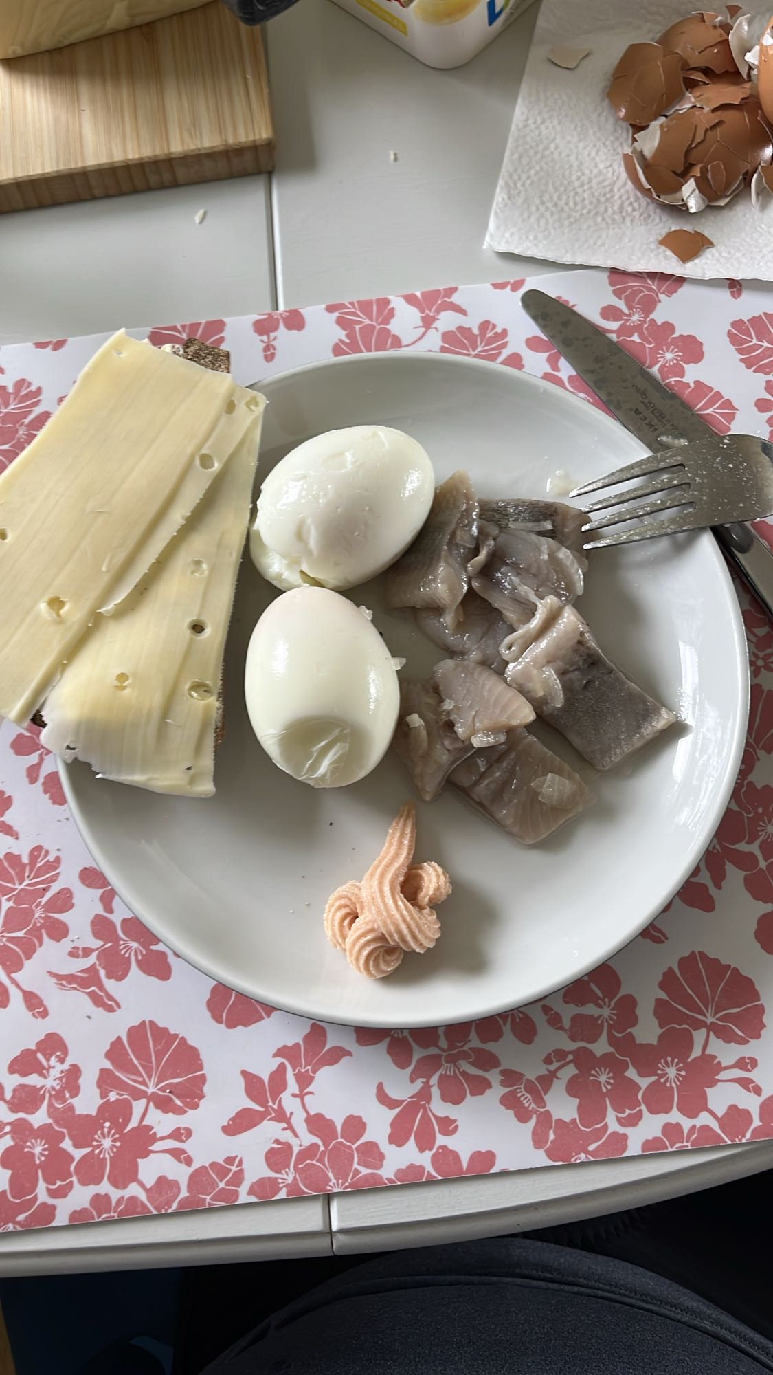 Ägg och sill tallrik