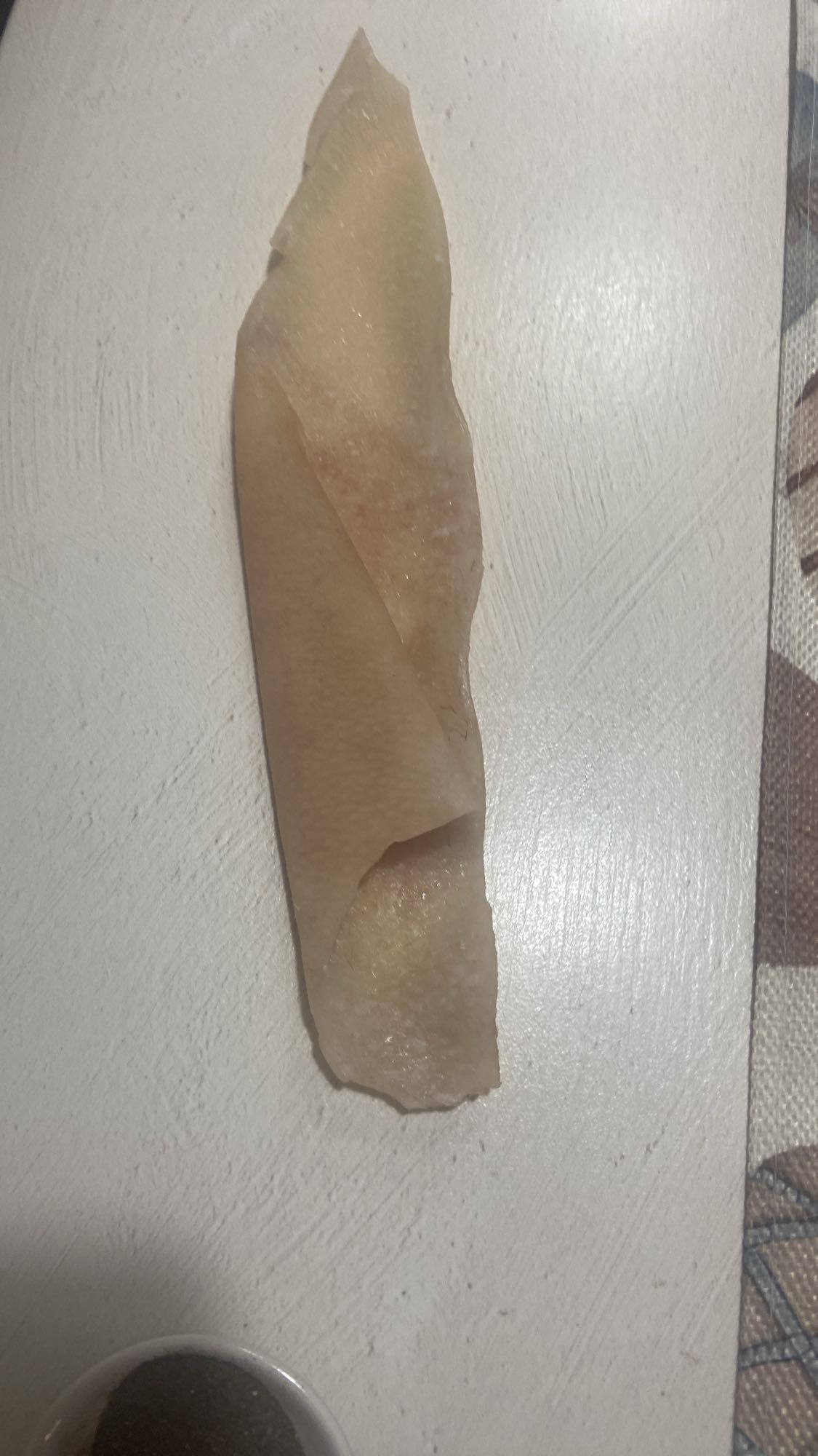 Piele de pui fiartă