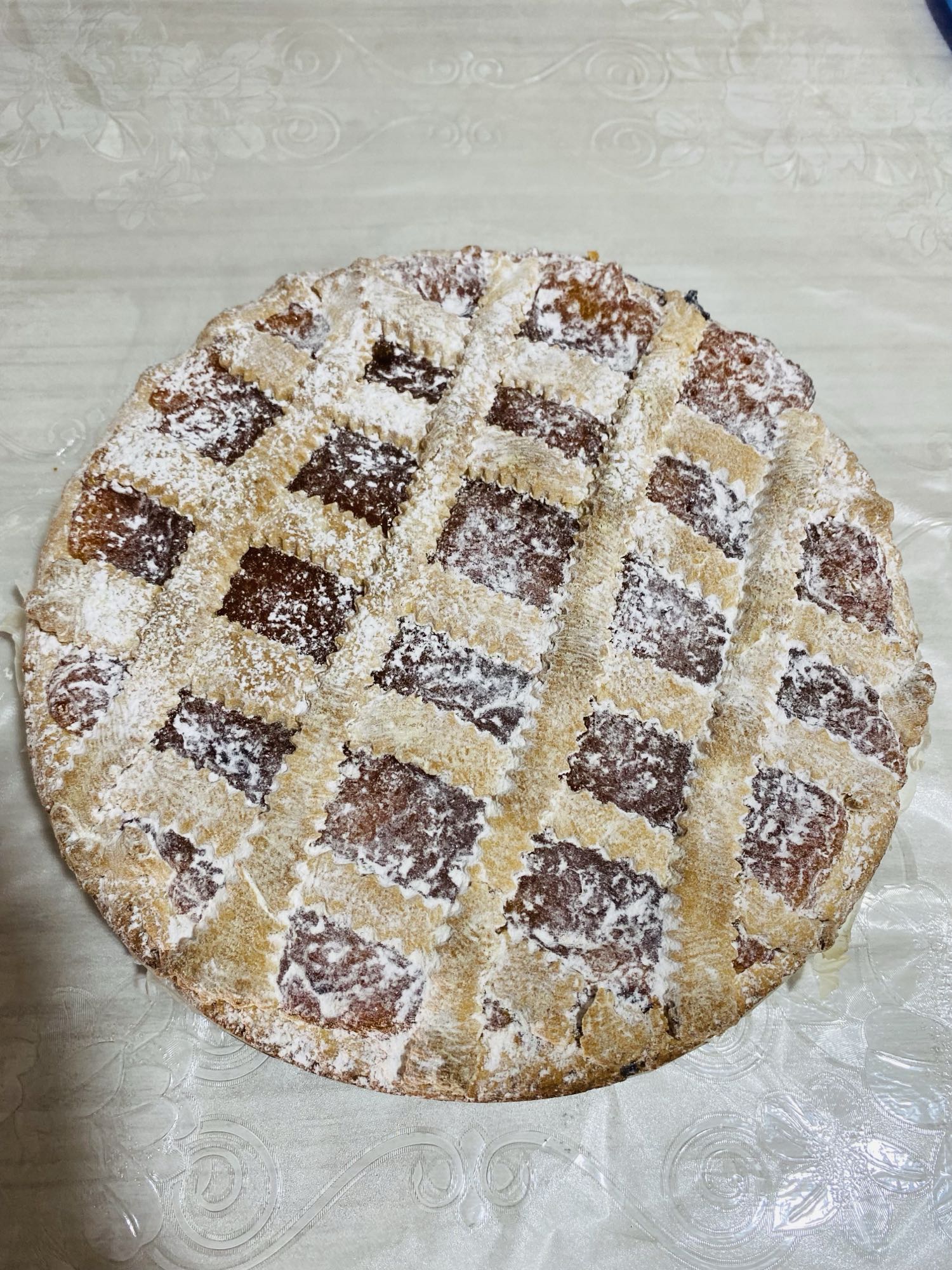 Jam lattice pie