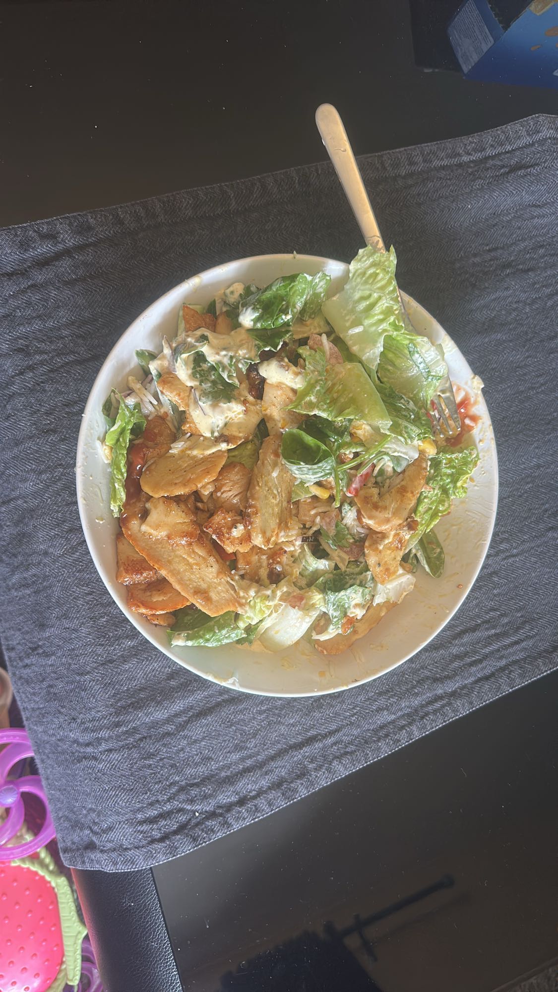 Kycklingsallad med dressing